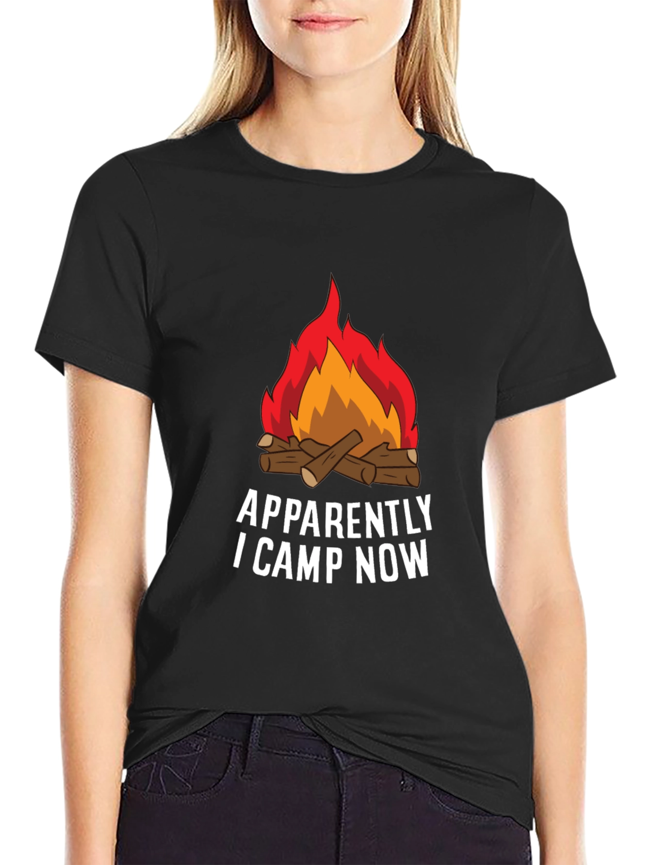 Apparently I Camp Now Graphic Tee