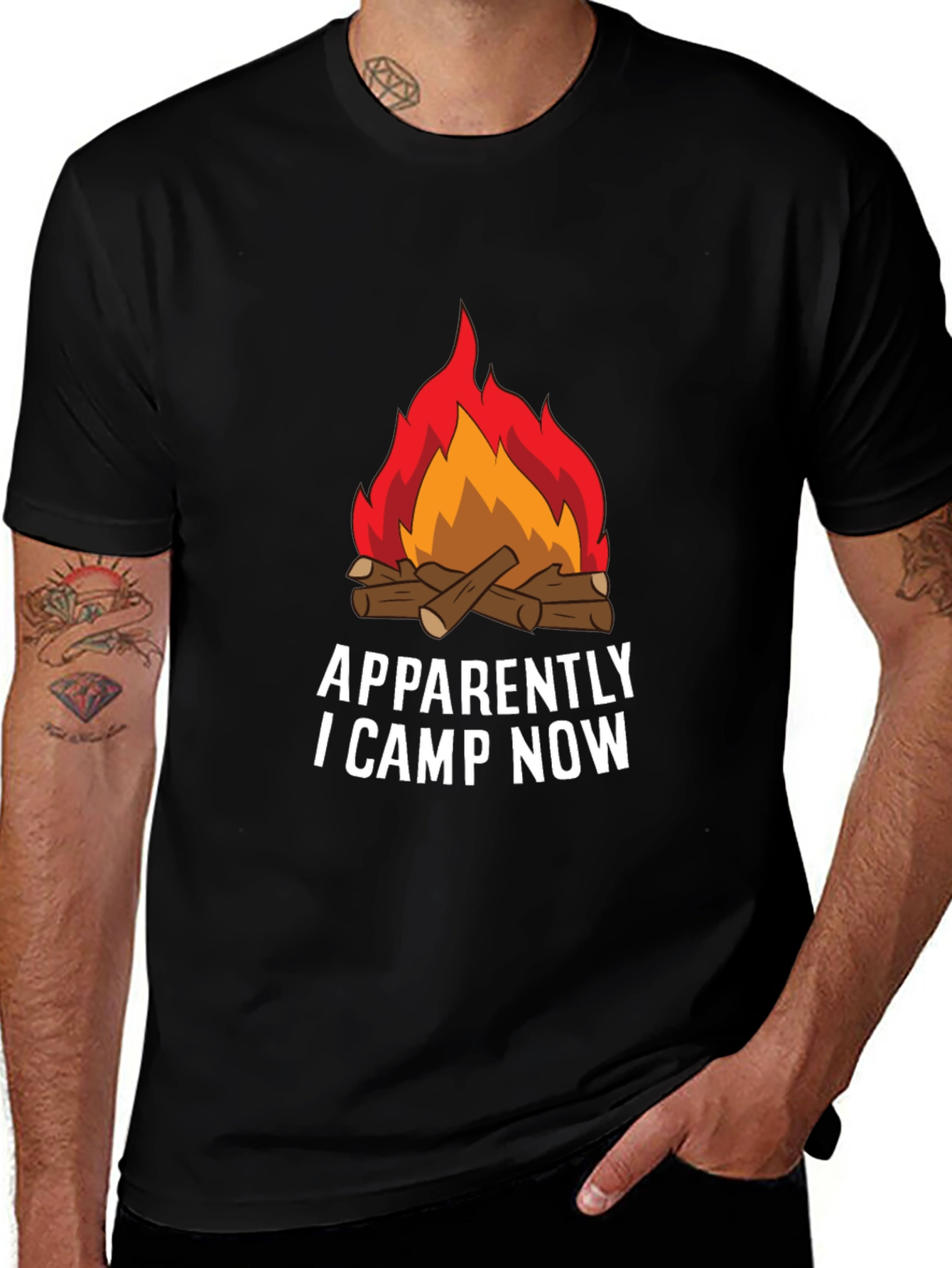 Apparently I Camp Now Graphic Tee