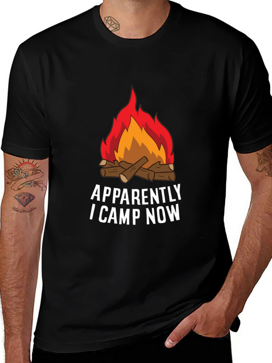 Apparently I Camp Now Graphic Tee