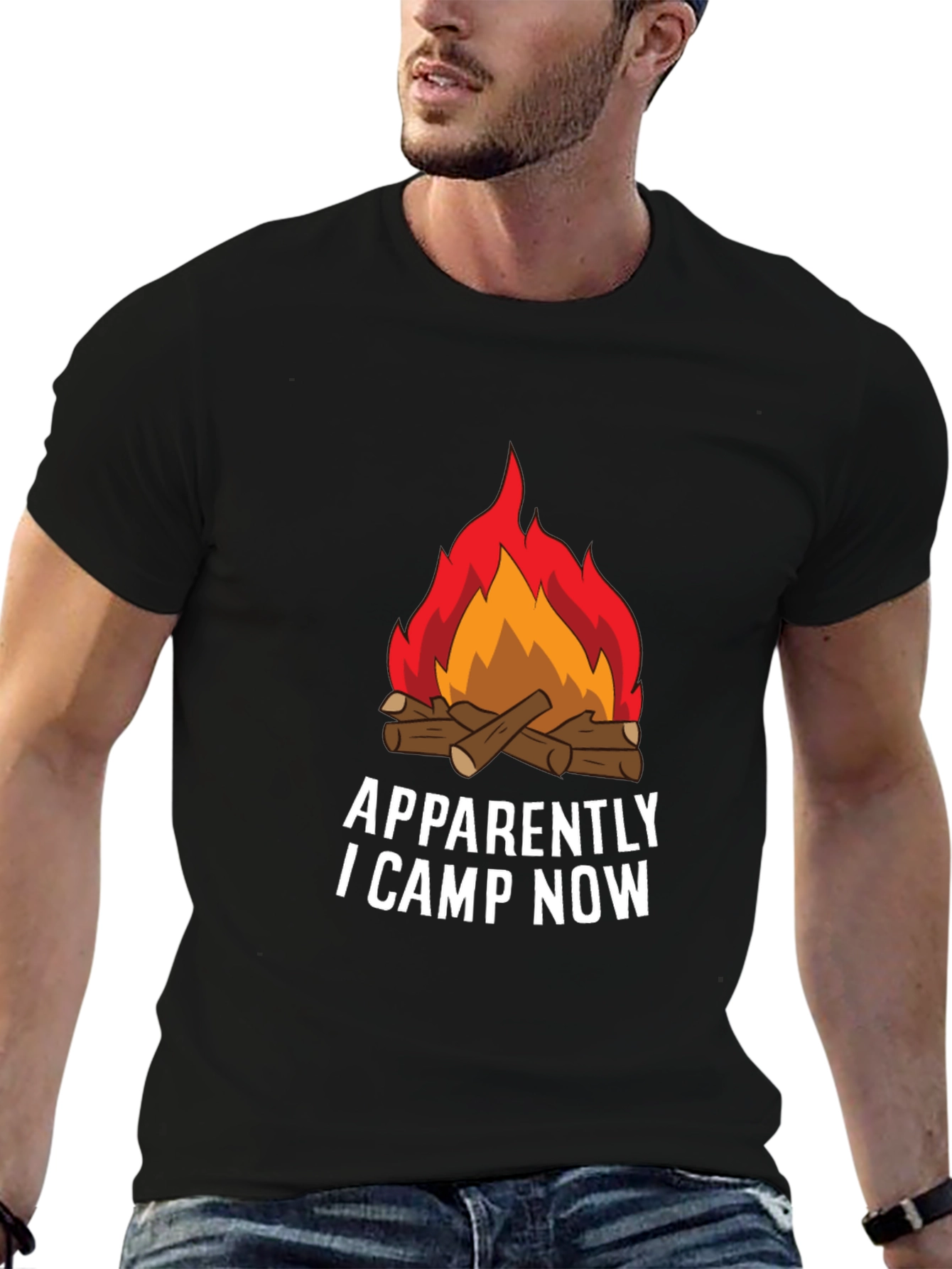 Apparently I Camp Now Graphic Tee