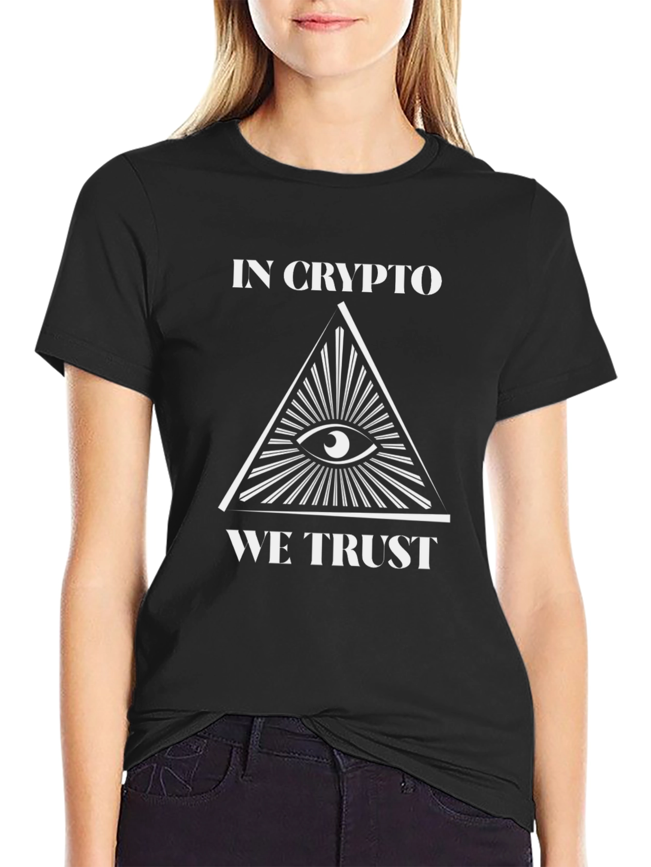 In Crypto We Trust Black T-Shirt