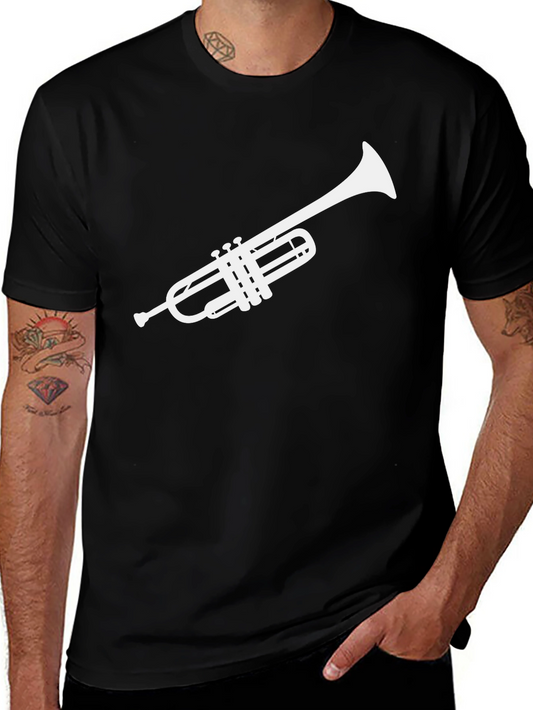 Cool Trumpet Graphic T-Shirt - Musical Instrument Tee