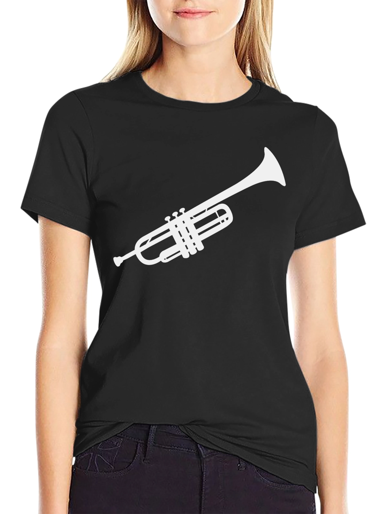 Cool Trumpet Graphic T-Shirt - Musical Instrument Tee
