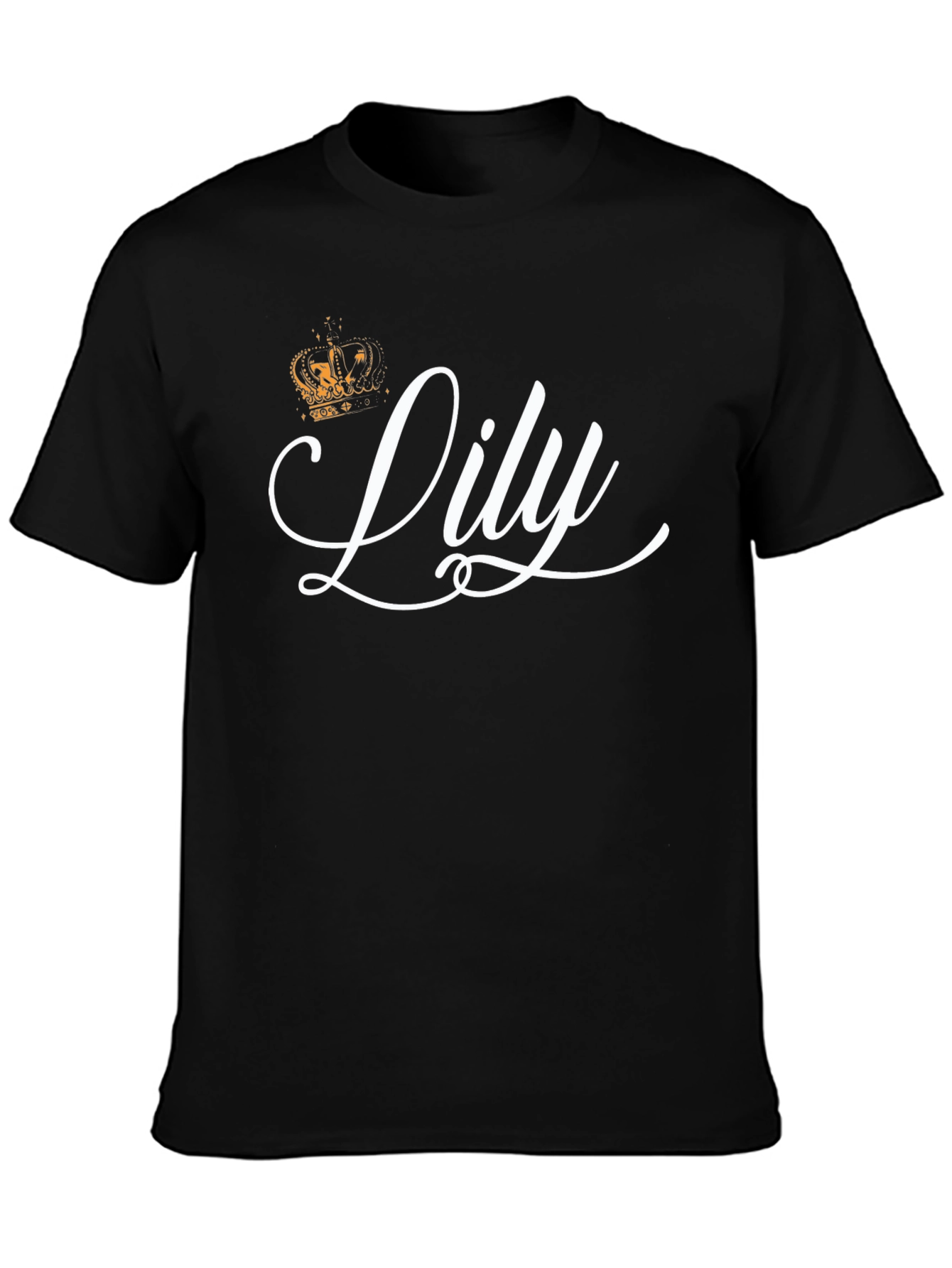 Lily Crown Black T-Shirt