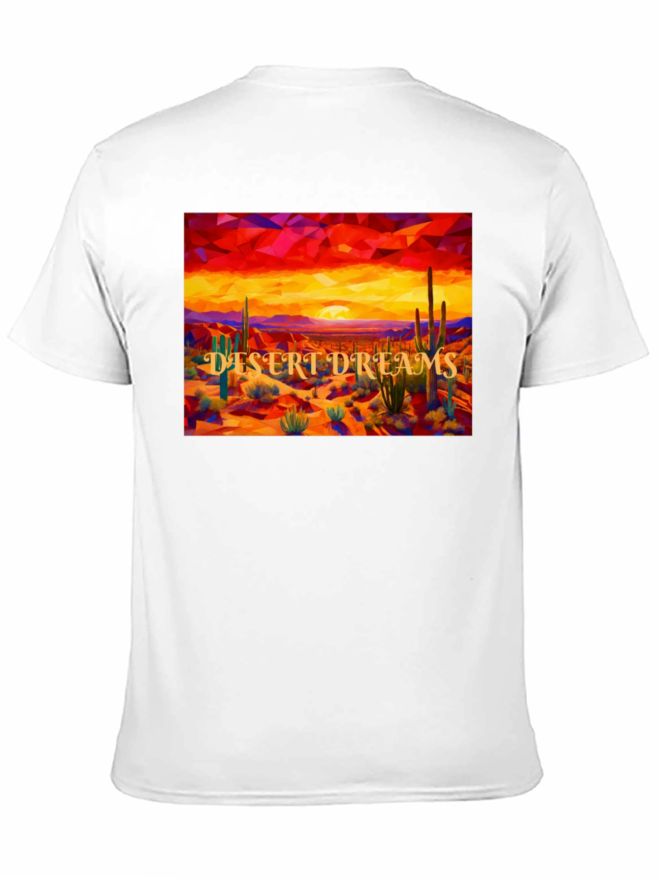 Desert Dreams Graphic Tee - Black Cotton T-Shirt