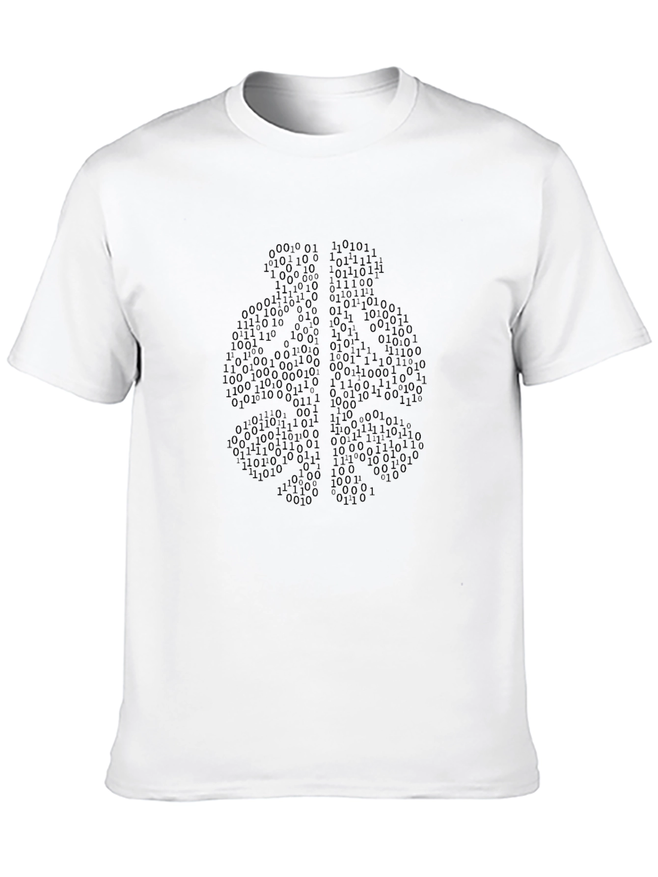Binary Code Brain T-Shirt - Geek Chic Tee