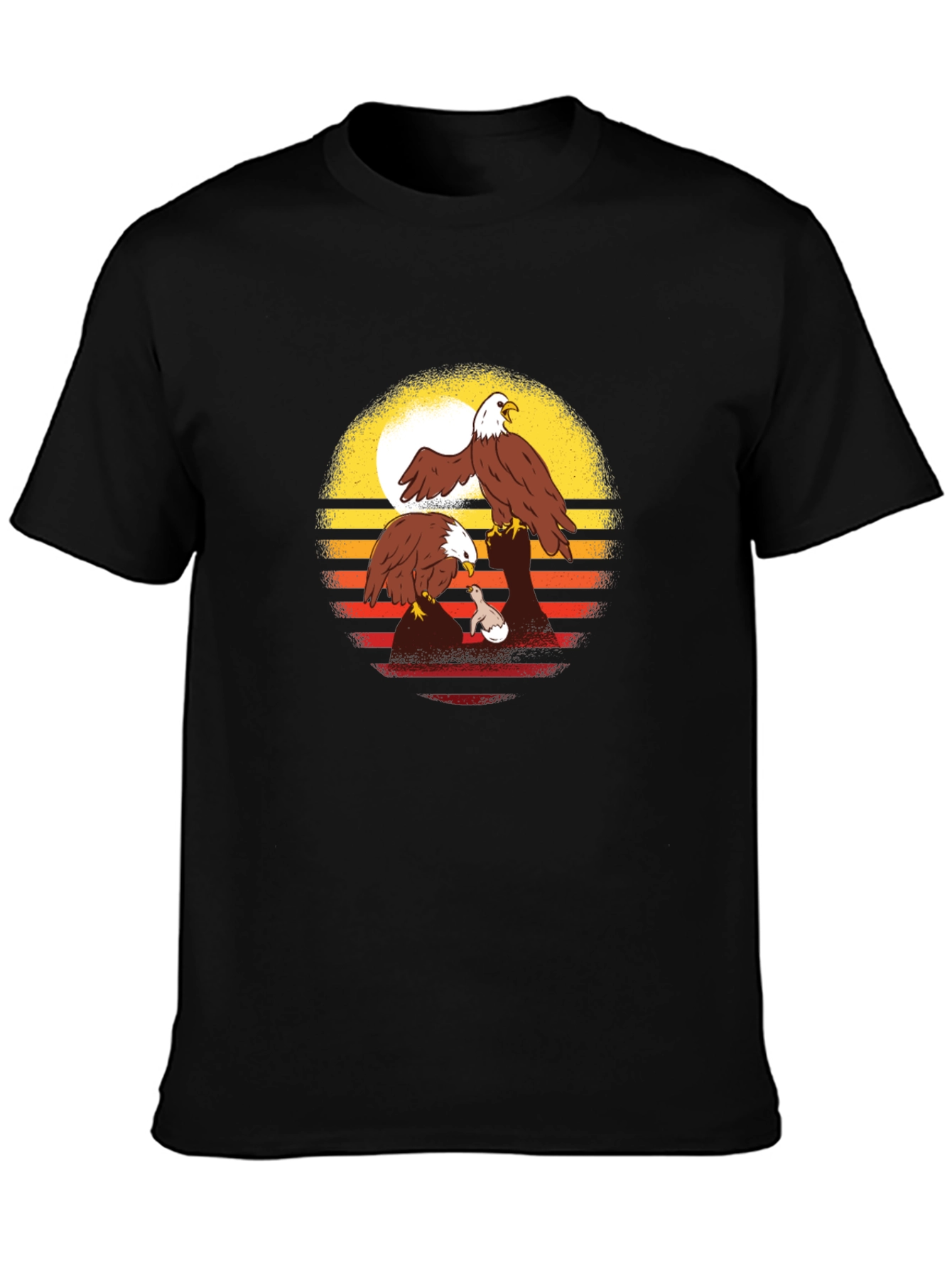Eagle Sunset T-Shirt - Nature Graphic Tee