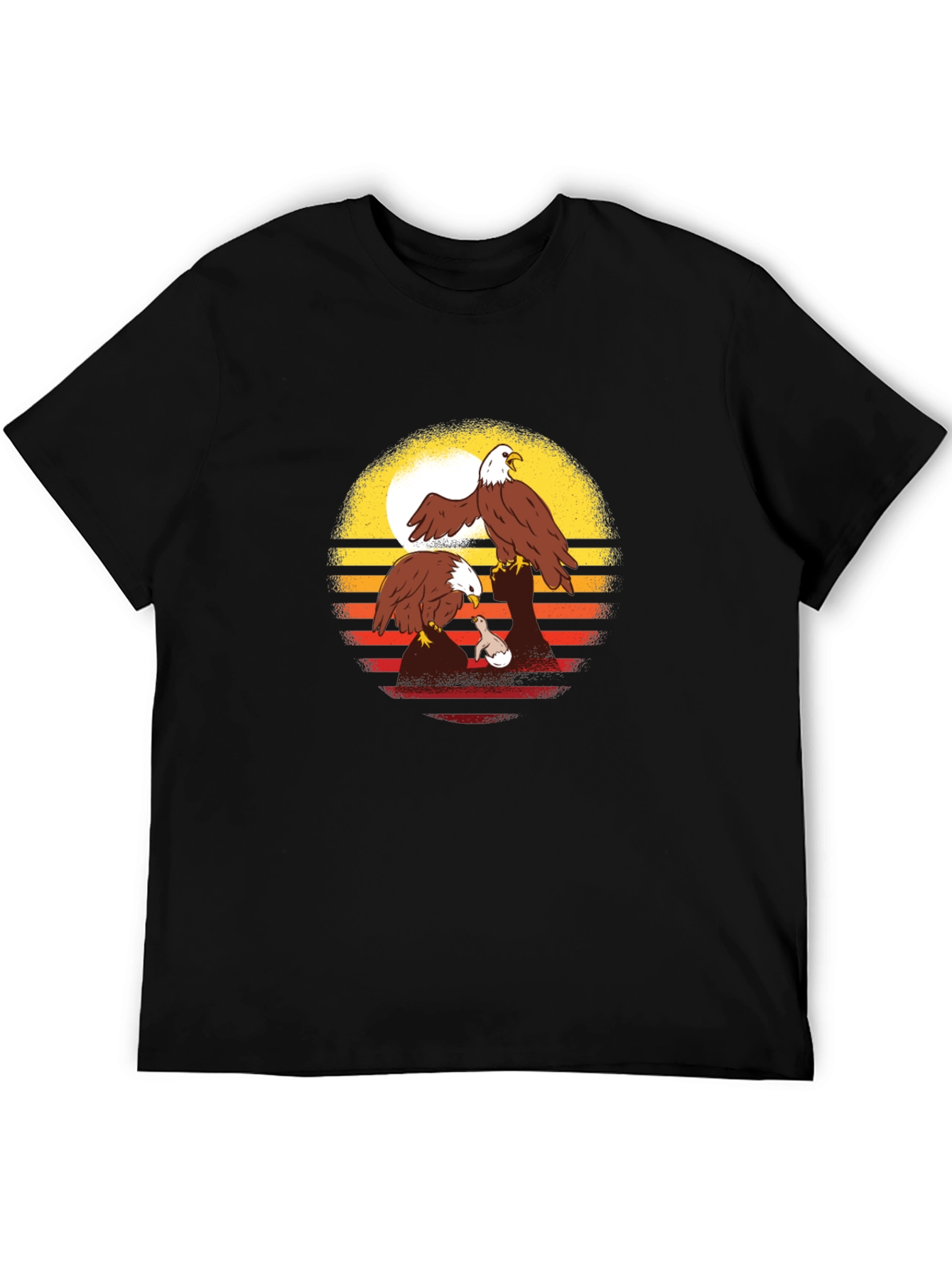 Eagle Sunset T-Shirt - Nature Graphic Tee
