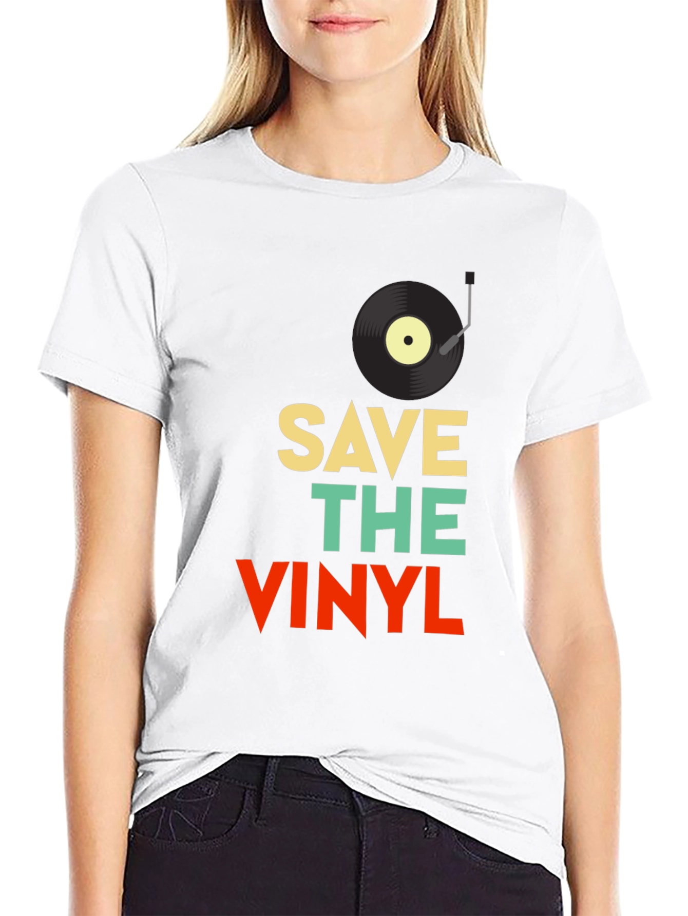 Save The Vinyl Retro Graphic Tee