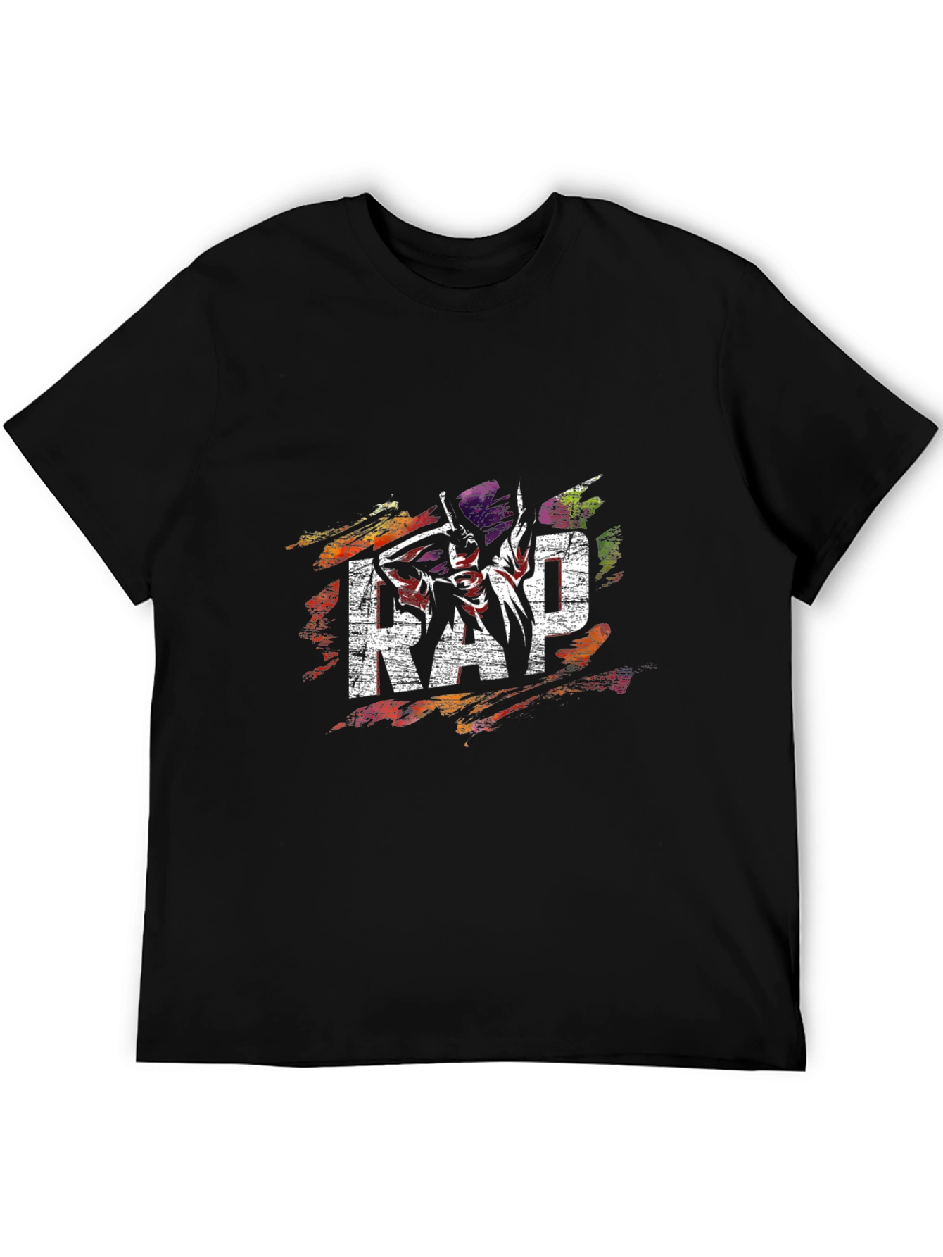 RAP Graphic T-Shirt - Mens Black Tee