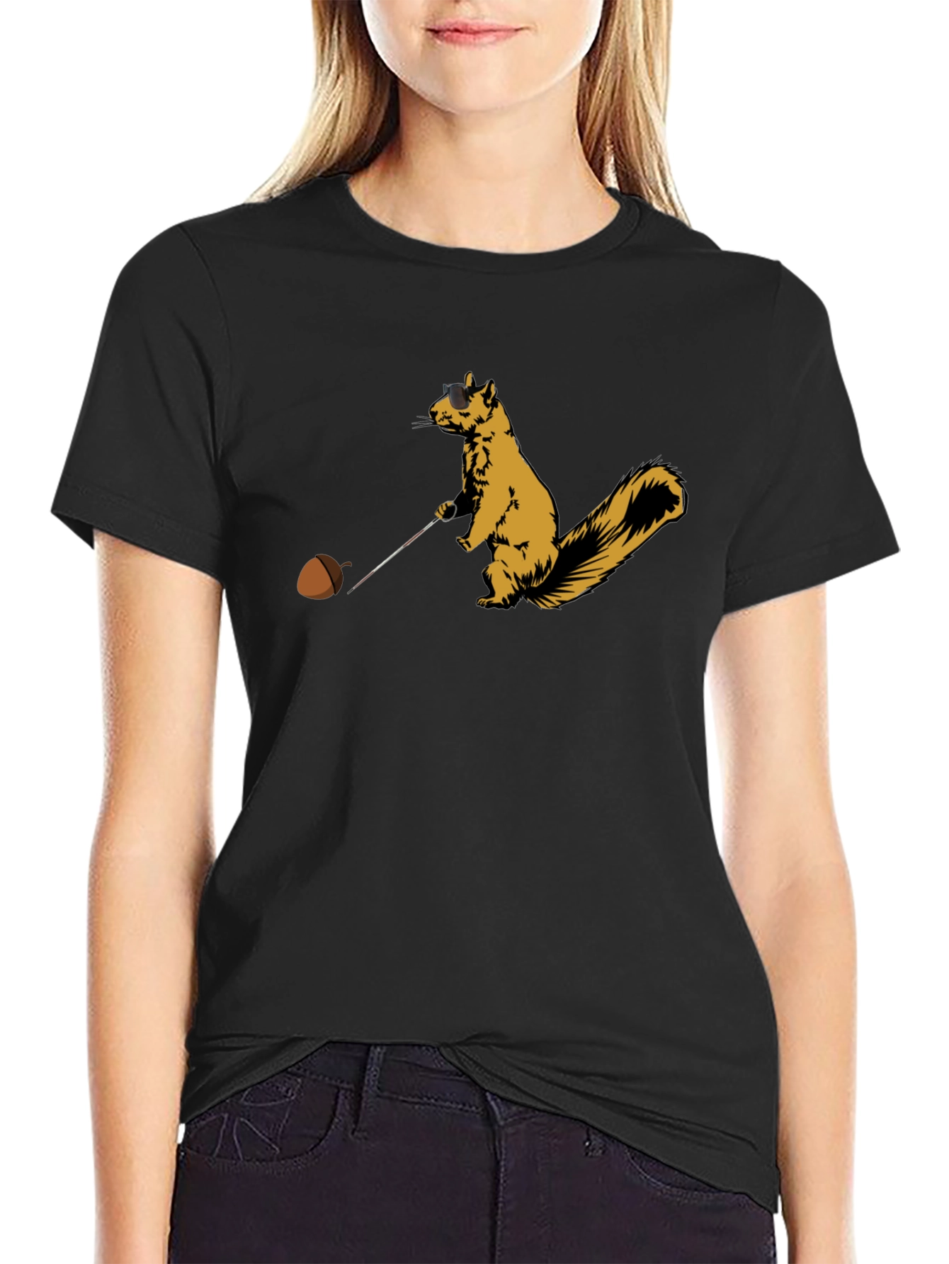 Squirrel Golf T-Shirt - Novelty Tee