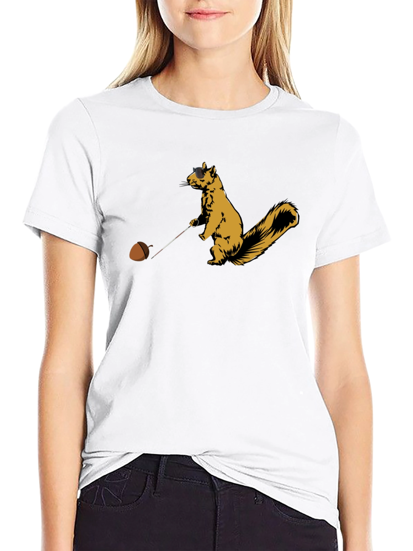 Squirrel Golf T-Shirt - Novelty Tee