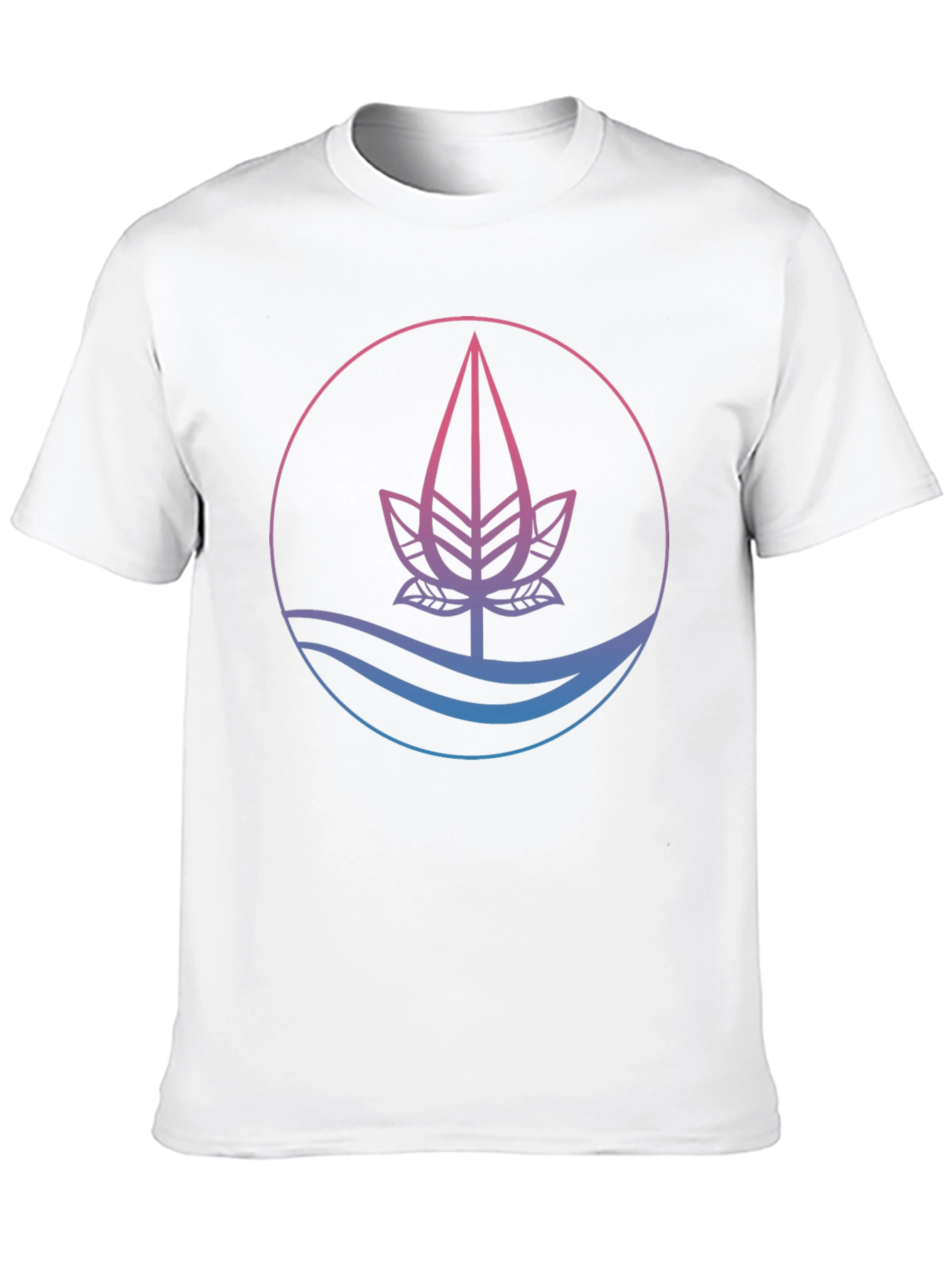 Nature Inspired Graphic Tee - Black Cotton Blend