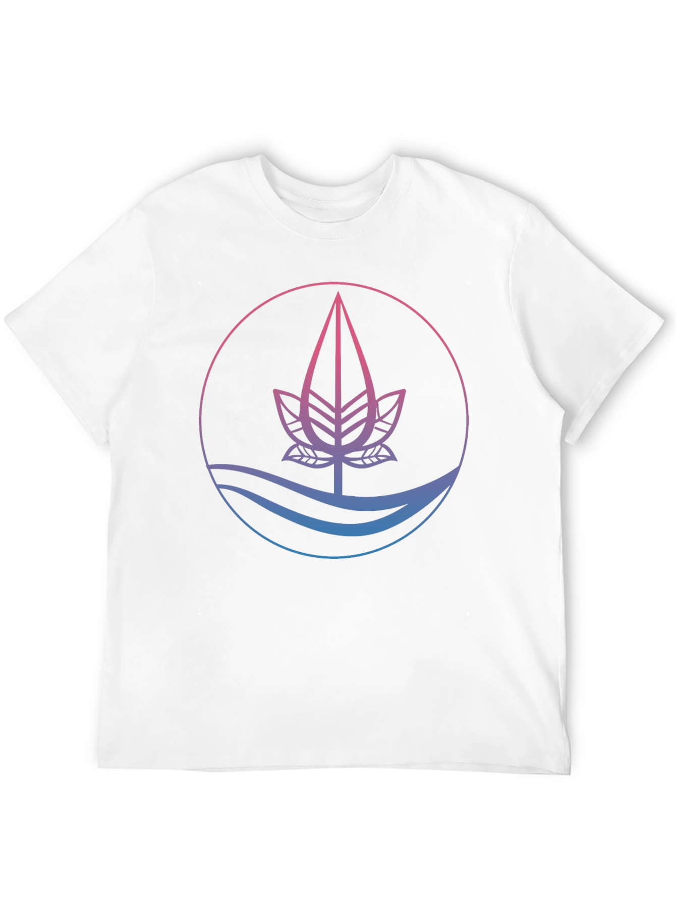 Nature Inspired Graphic Tee - Black Cotton Blend