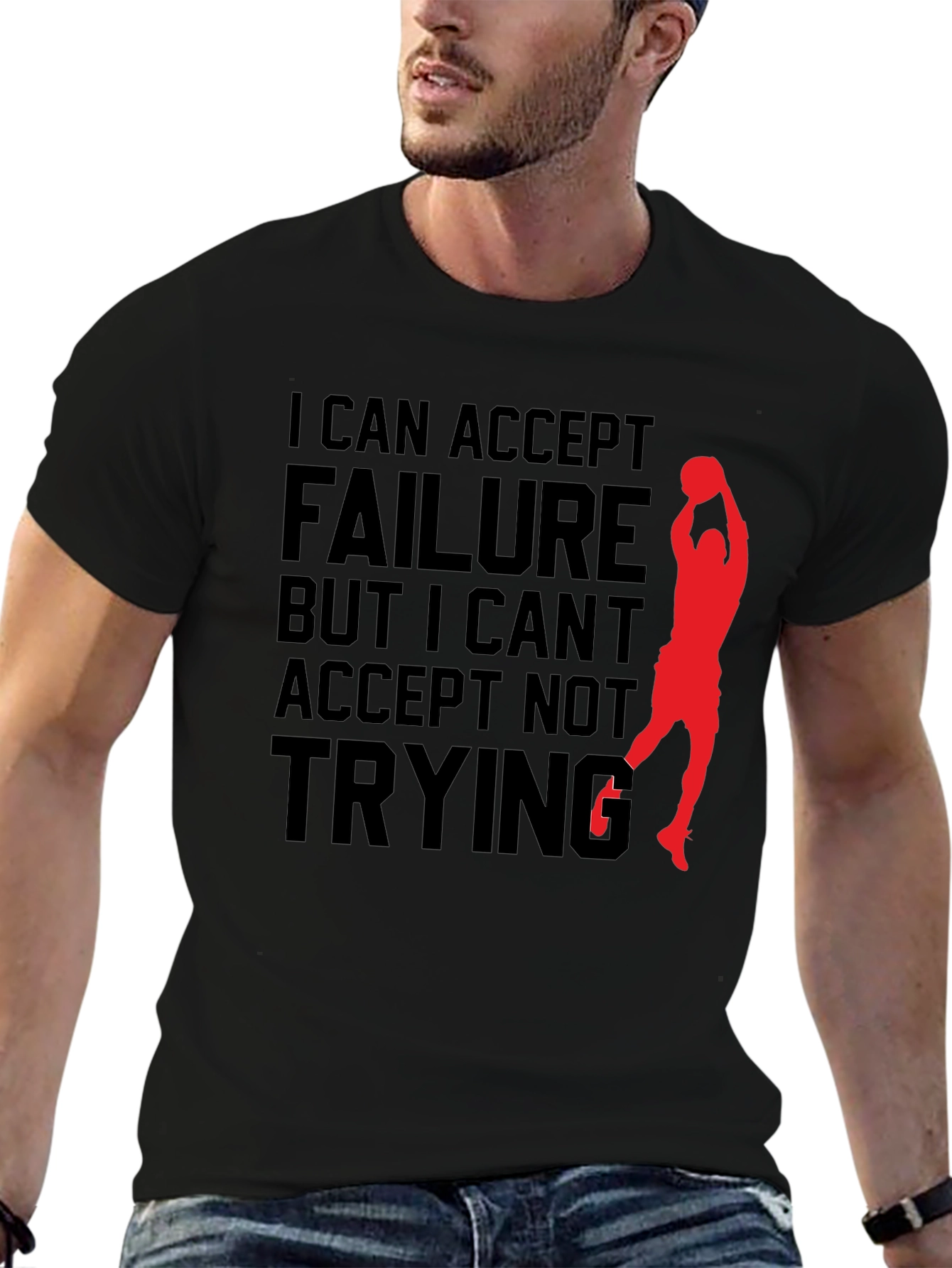 Motivational Basketball Graphic T-Shirt