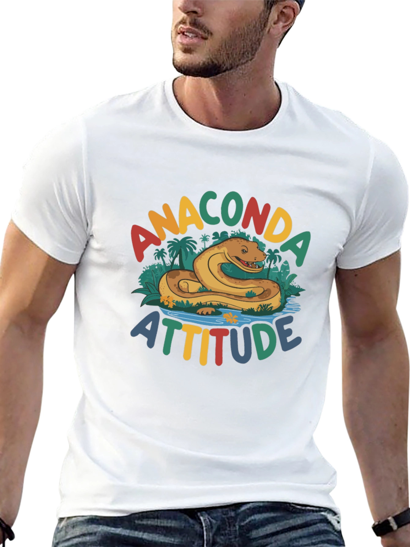 Anaconda Attitude Graphic T-Shirt