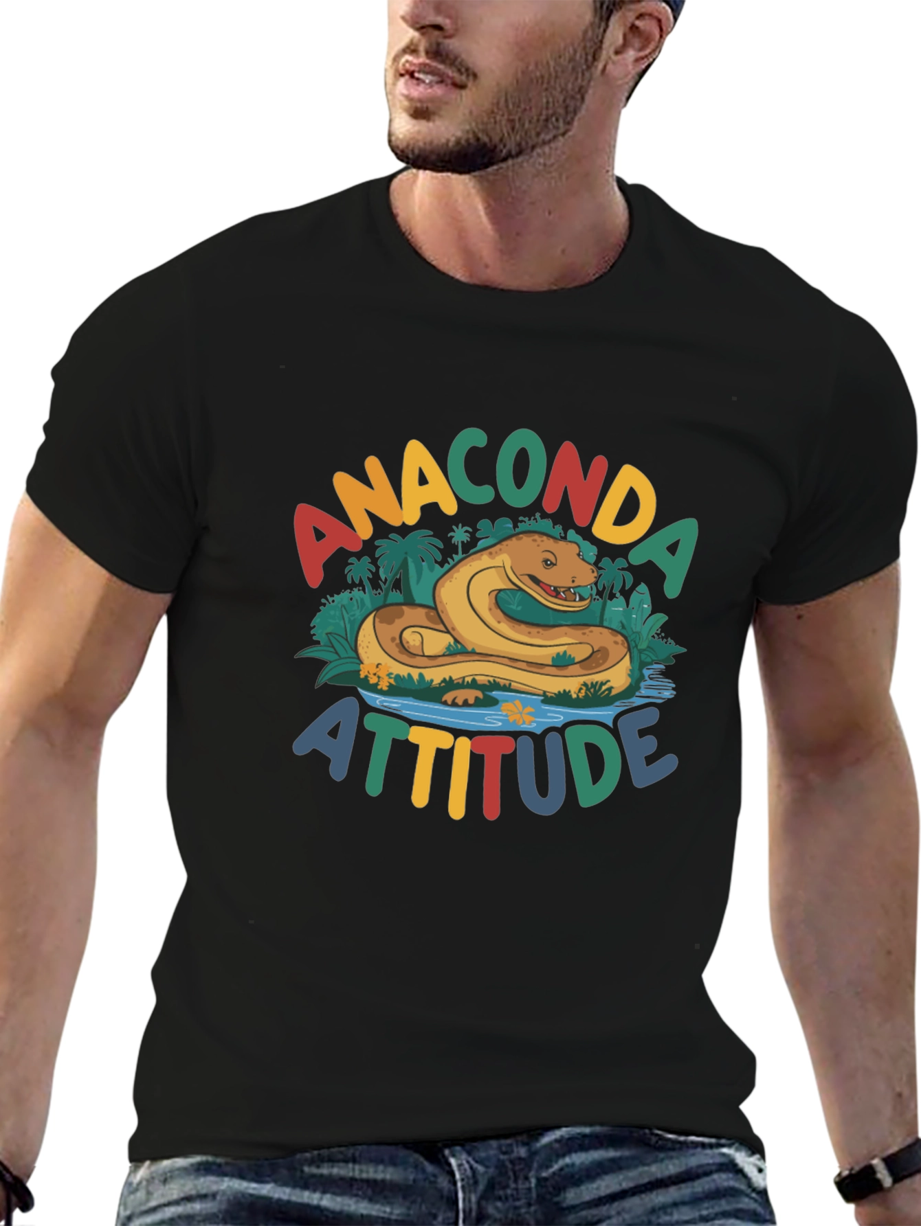 Anaconda Attitude Graphic T-Shirt