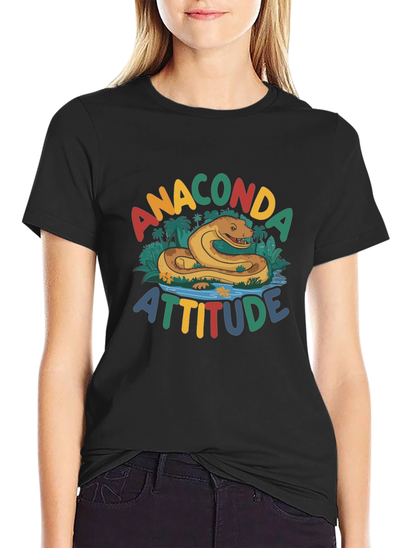 Anaconda Attitude Graphic T-Shirt