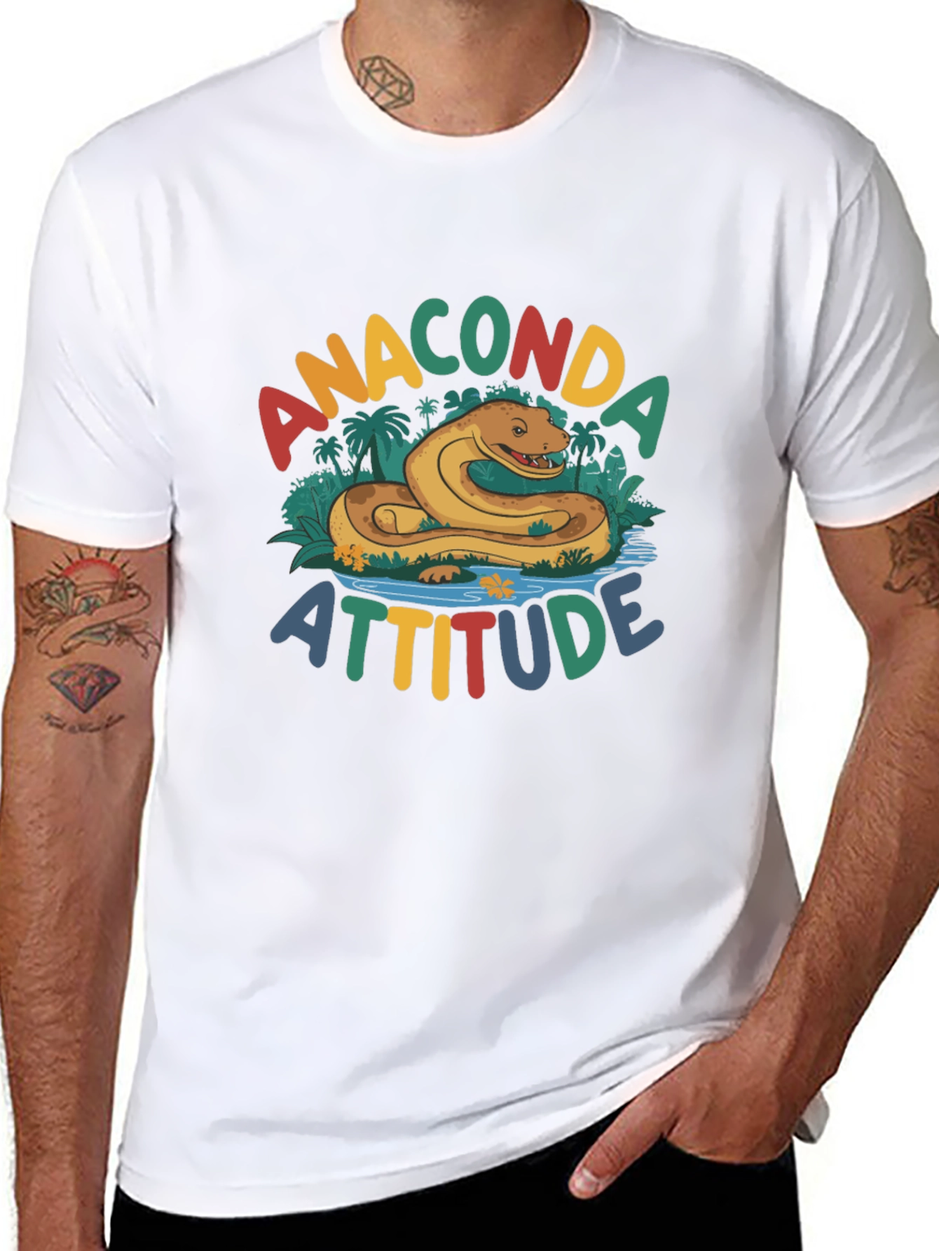 Anaconda Attitude Graphic T-Shirt