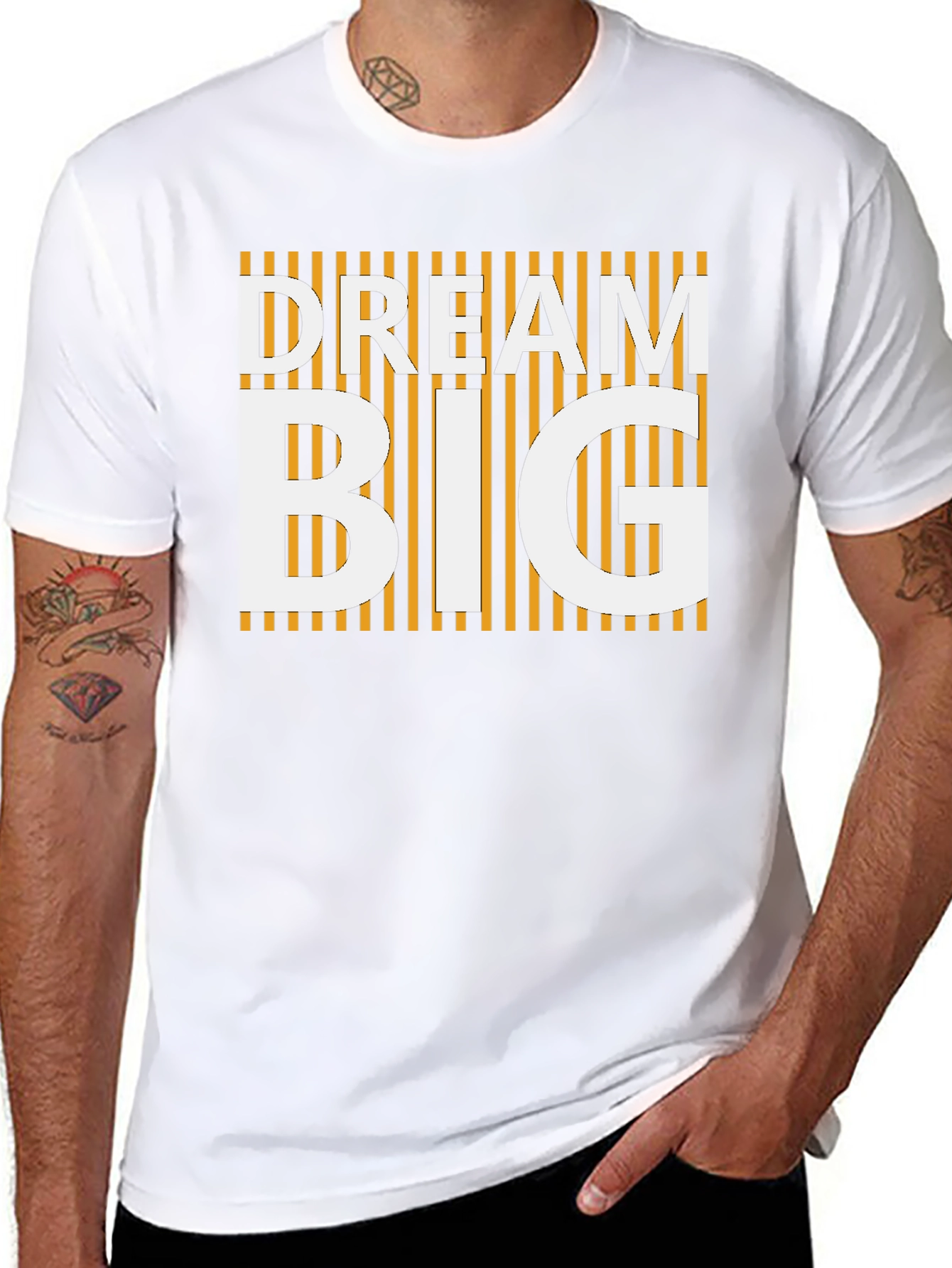 Dream Big Graphic Tee - Stylish Black T-Shirt