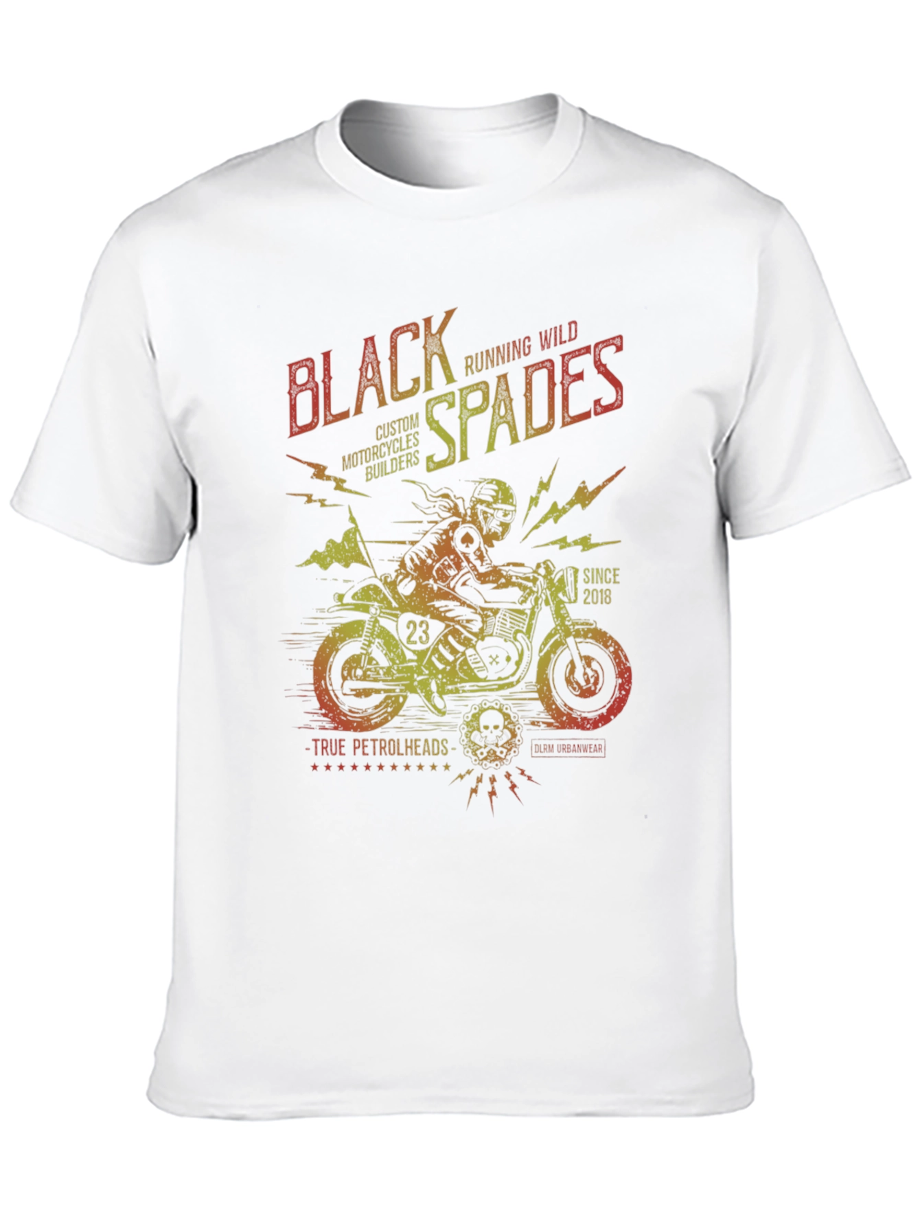 Black Spades Motorcycle T-Shirt - Custom Design