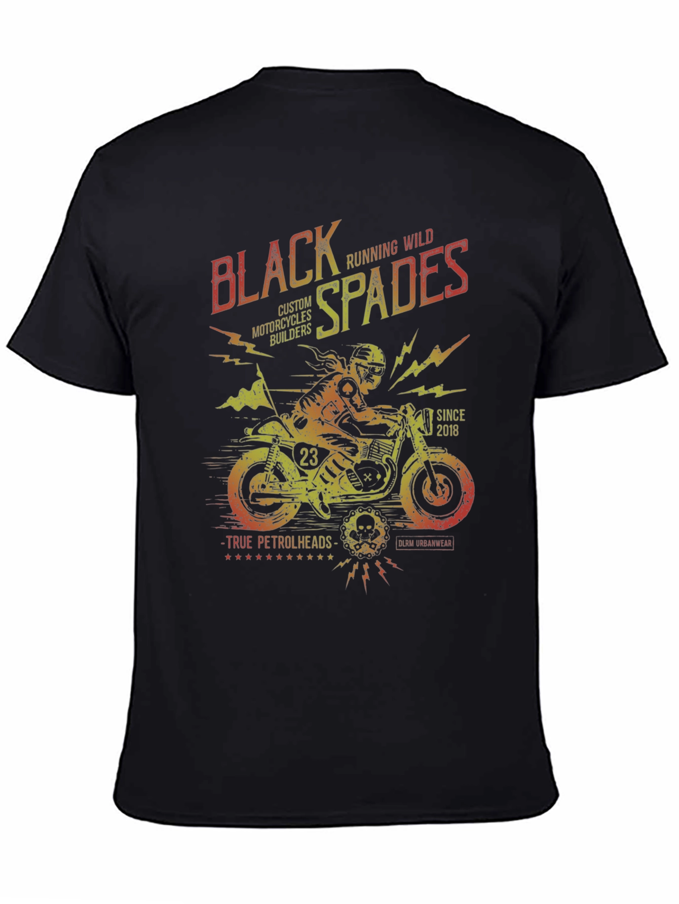 Black Spades Motorcycle T-Shirt - Custom Design