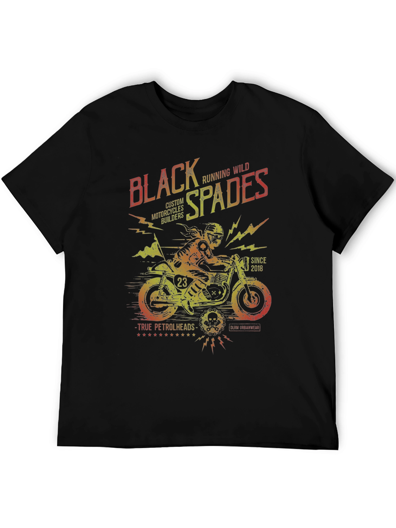Black Spades Motorcycle T-Shirt - Custom Design