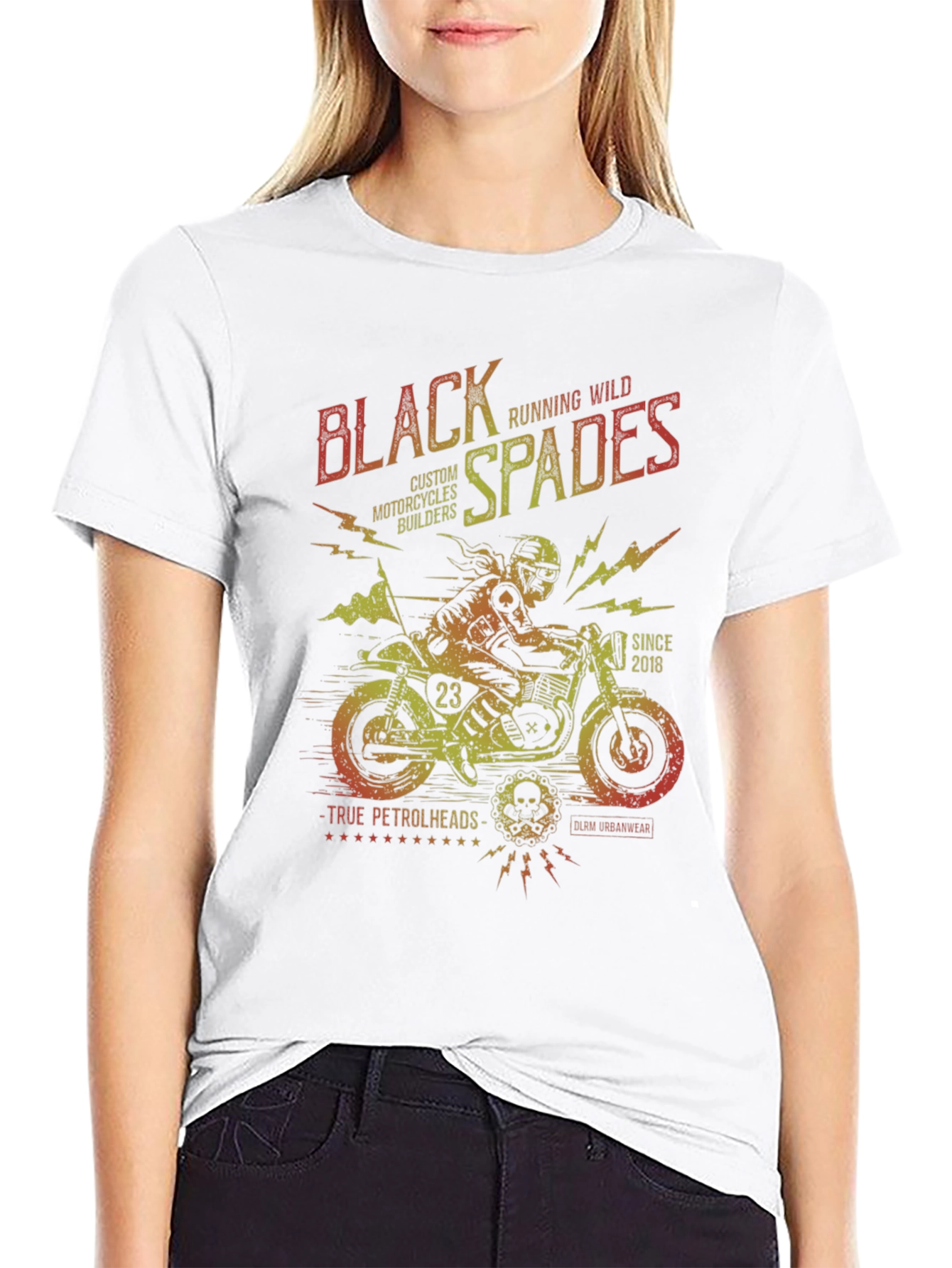 Black Spades Motorcycle T-Shirt - Custom Design