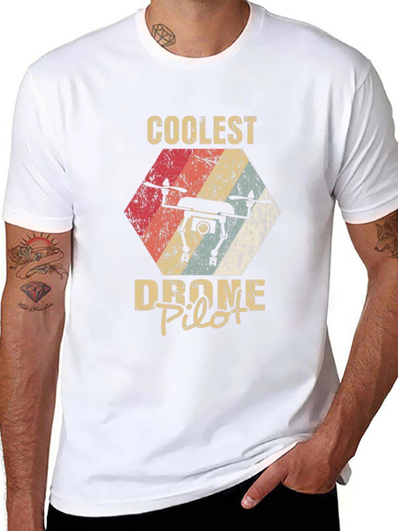 Coolest Drone Pilot Retro Graphic Tee