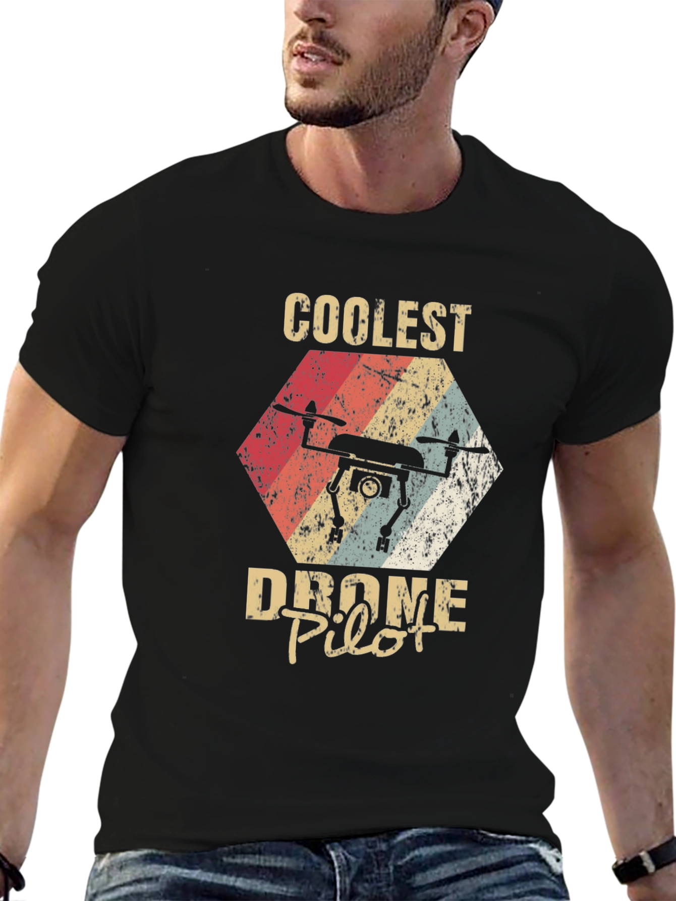 Coolest Drone Pilot Retro Graphic Tee
