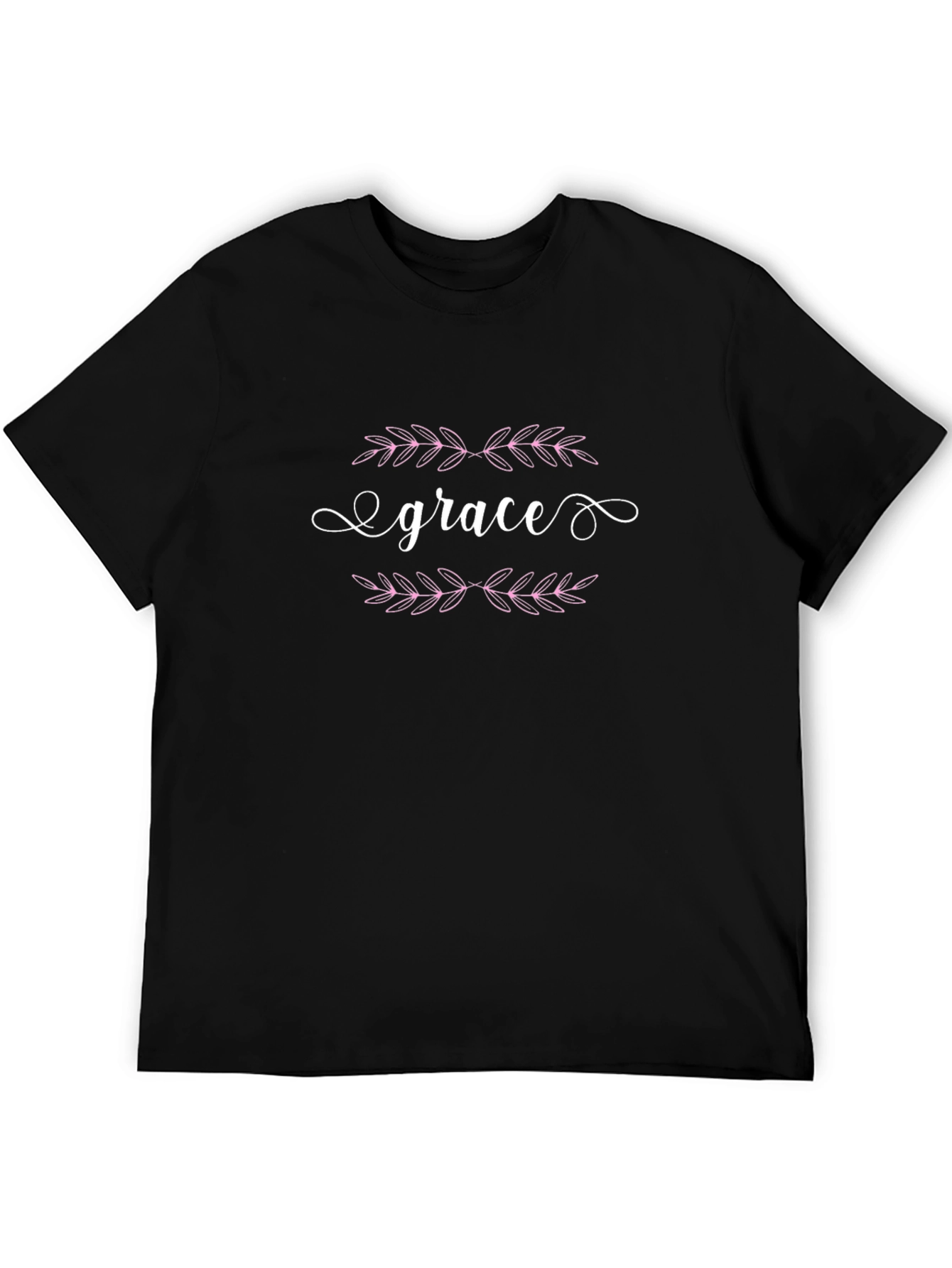 Grace Graphic Tee - Floral Accents Black