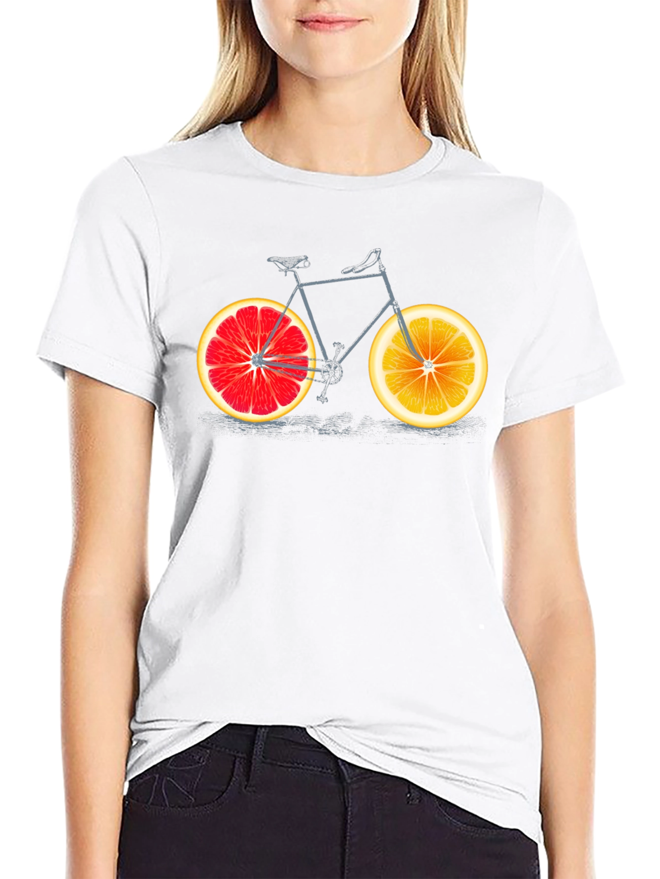 Citrus Bicycle Graphic T-Shirt