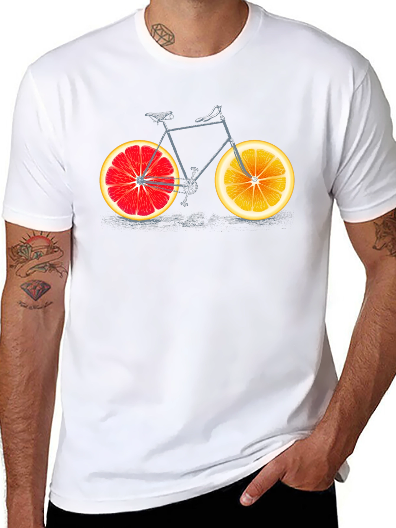 Citrus Bicycle Graphic T-Shirt
