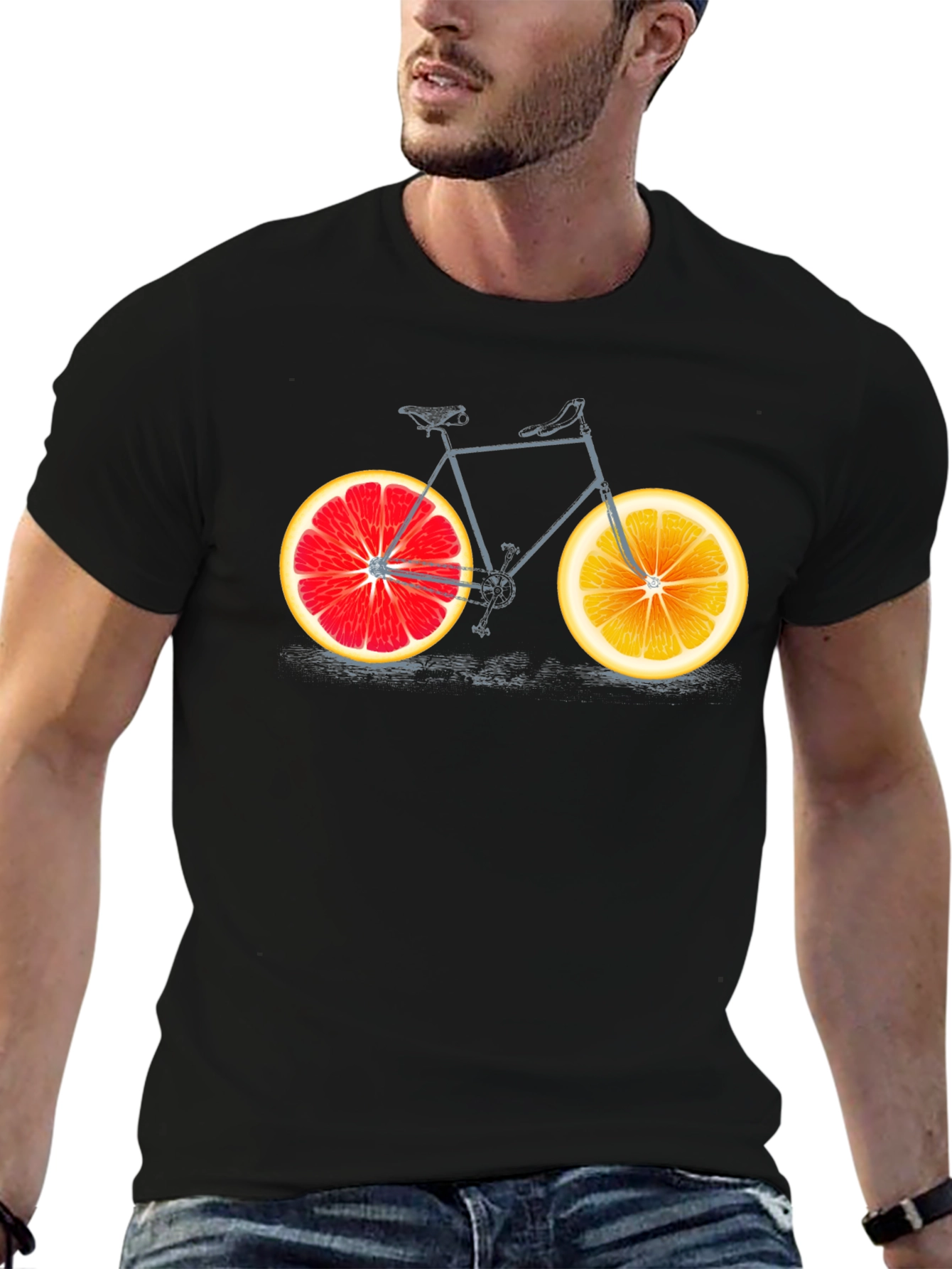 Citrus Bicycle Graphic T-Shirt