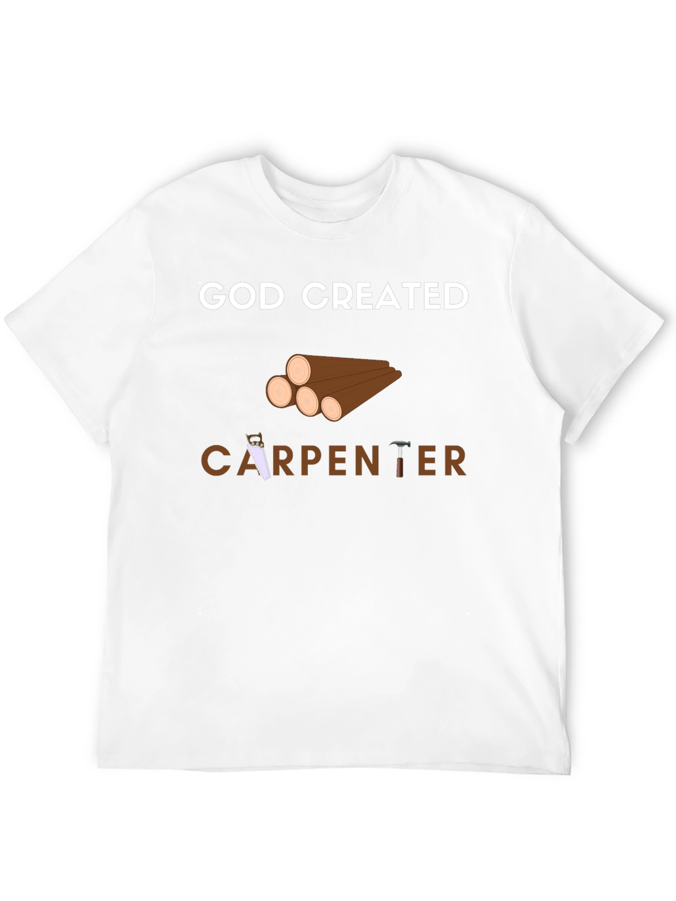 God Created Carpenter T-Shirt - Black