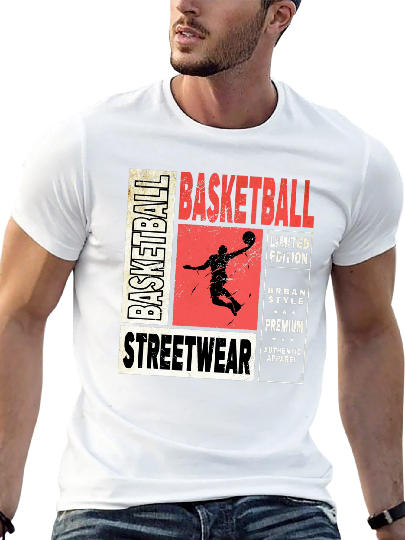 Basketball Streetwear Graphic Tee