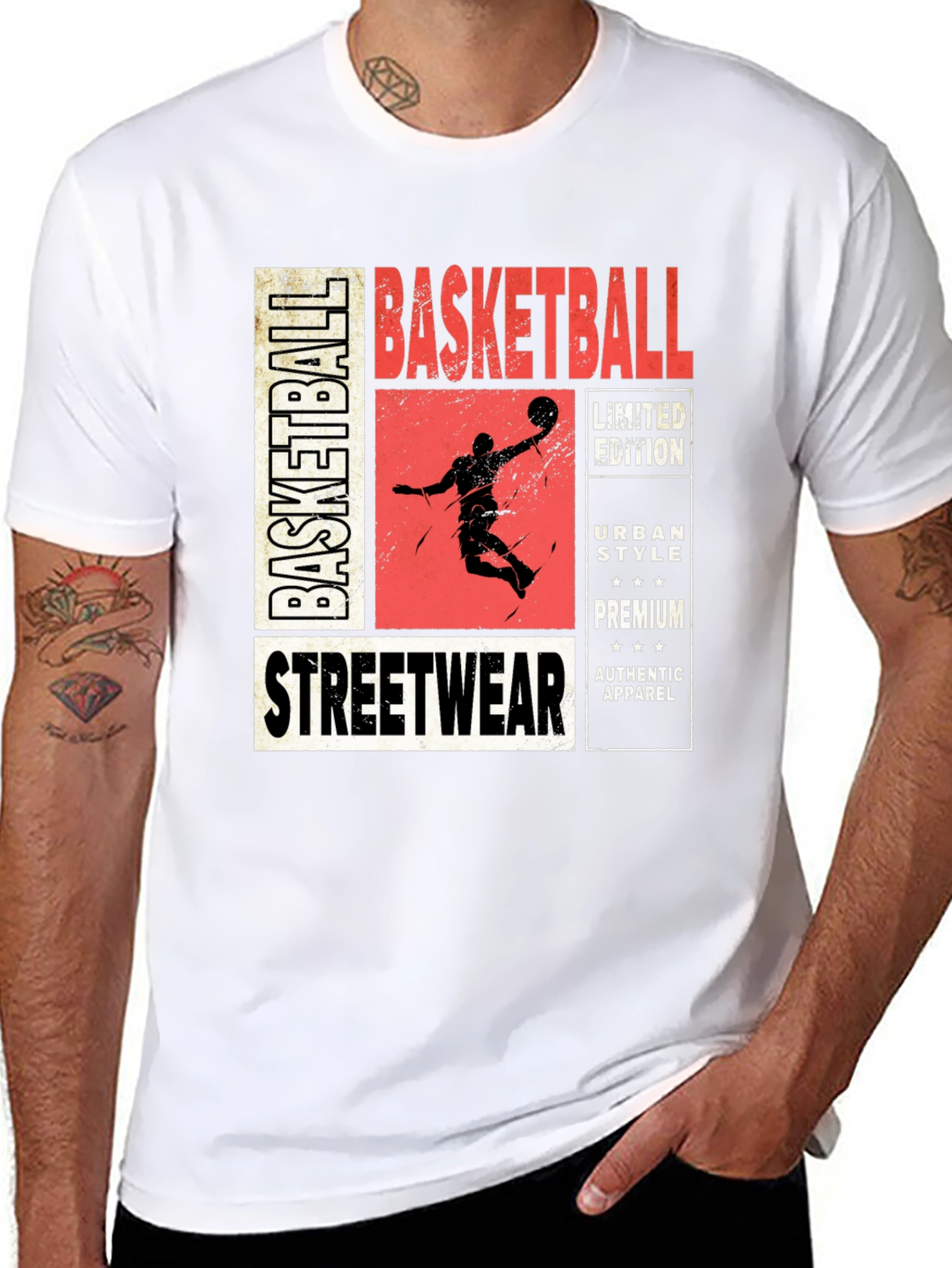 Basketball Streetwear Graphic Tee