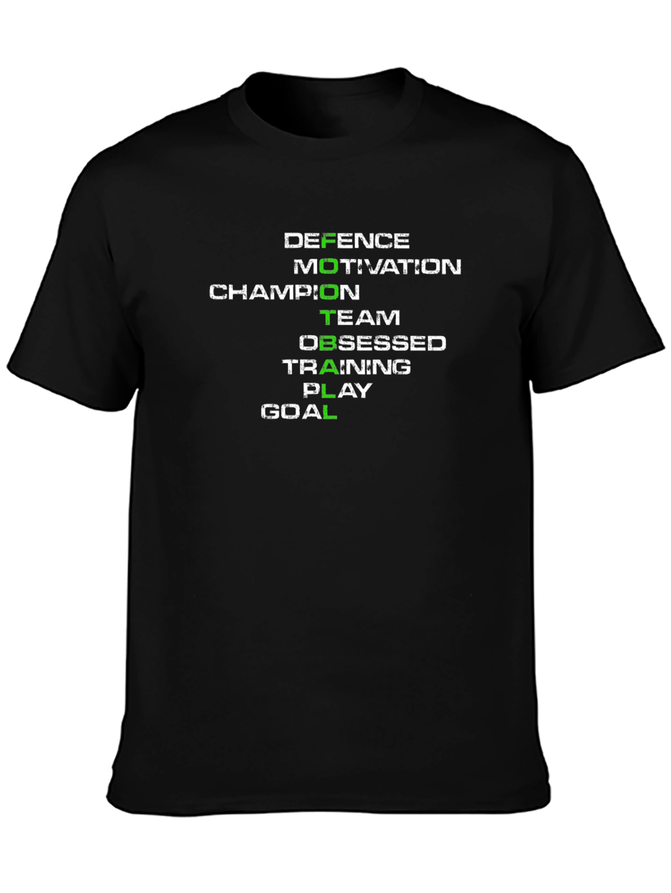 Motivational Word Art Black T-Shirt