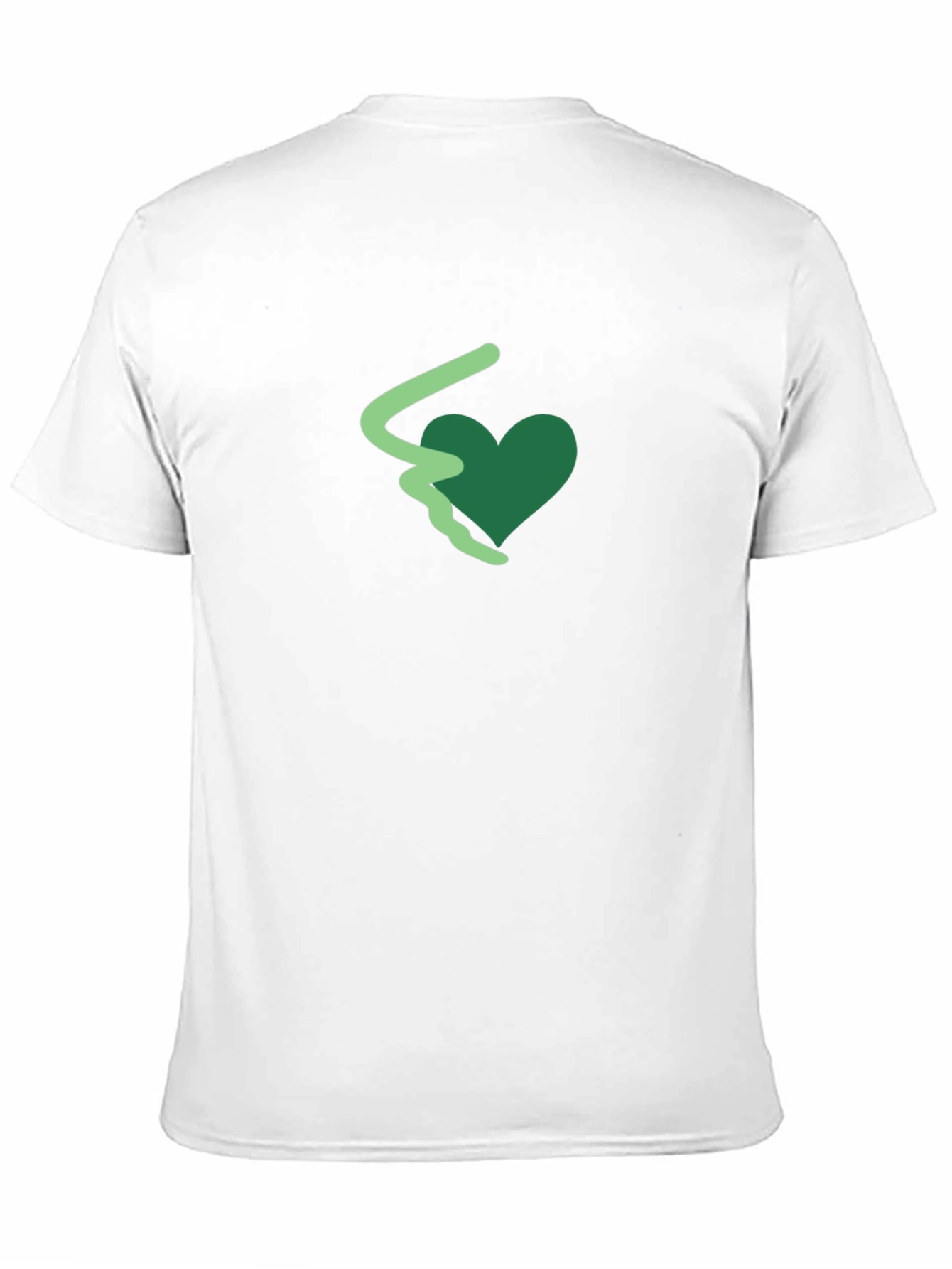 Heart Graphic Tee - Black Cotton Casual Shirt