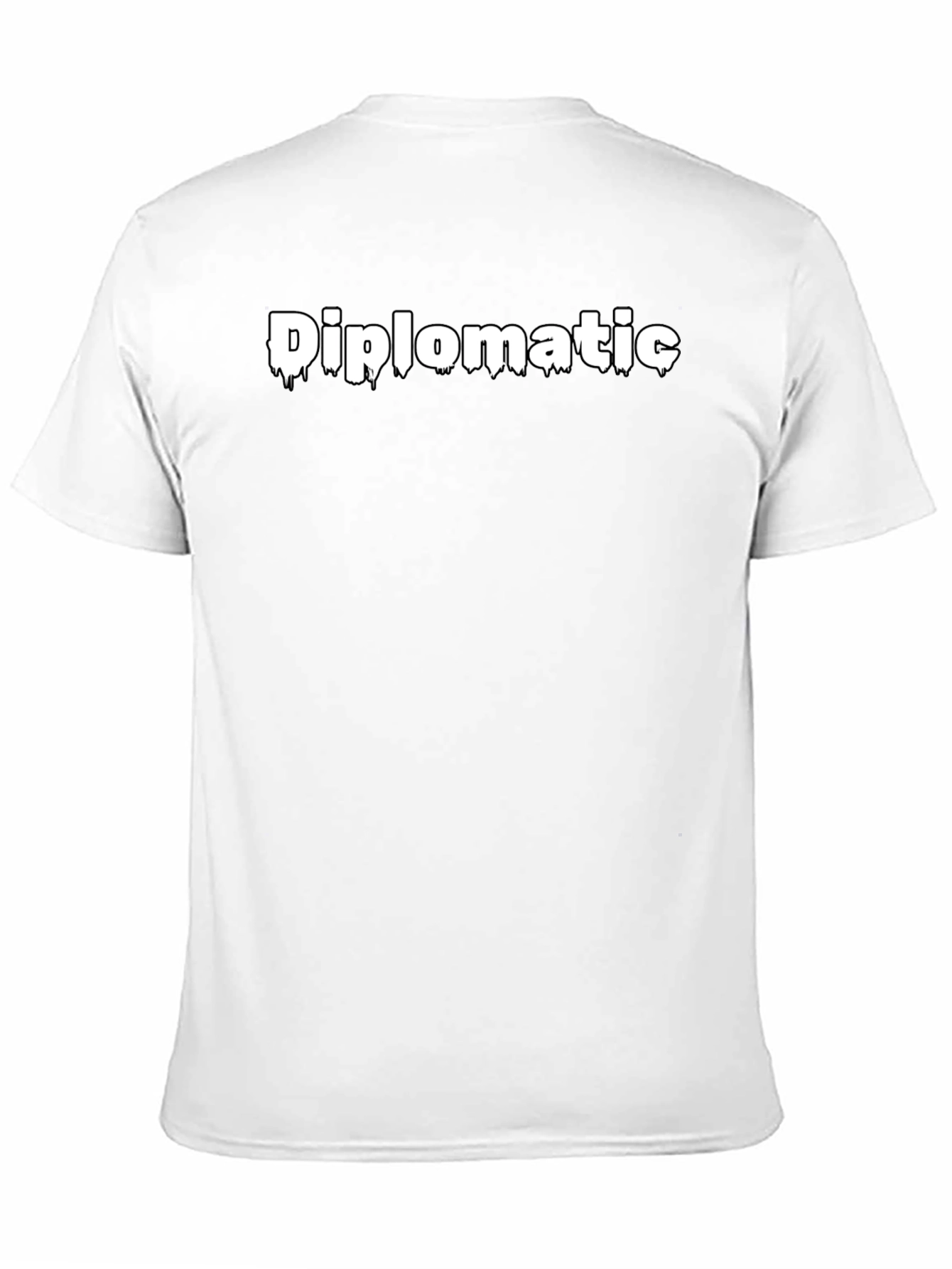 Diplomatic Graphic T-Shirt - Trendy Black Tee