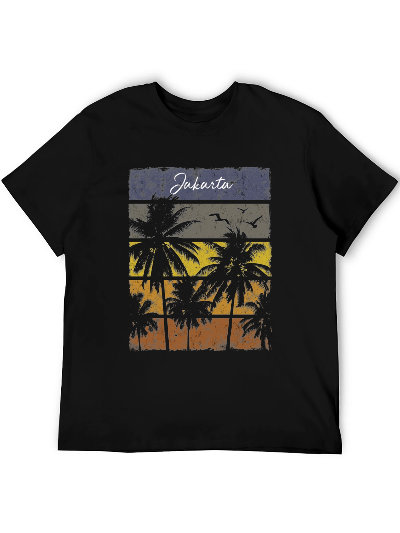 Jakarta Palm Tree Retro T-Shirt