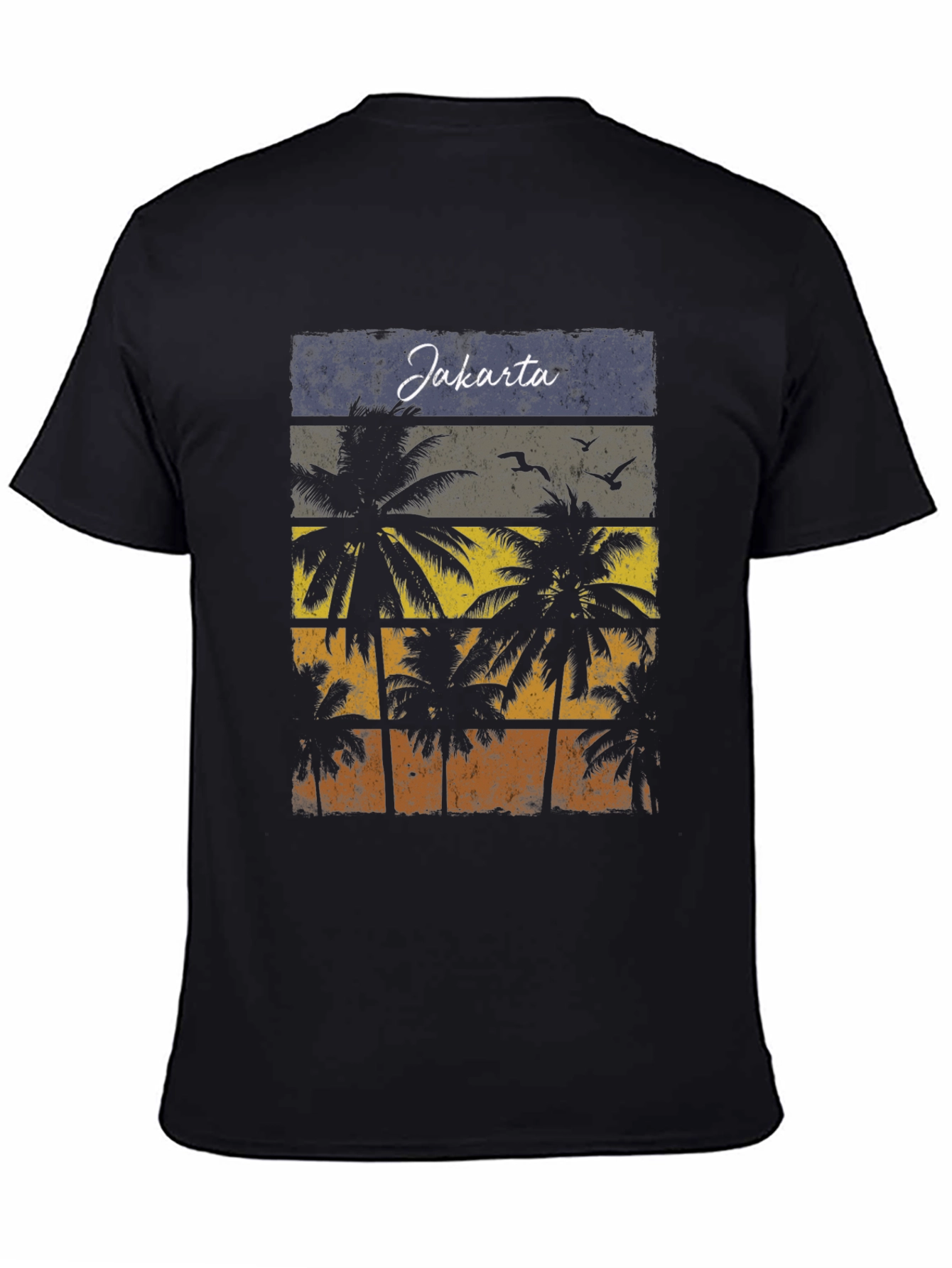 Jakarta Palm Tree Retro T-Shirt