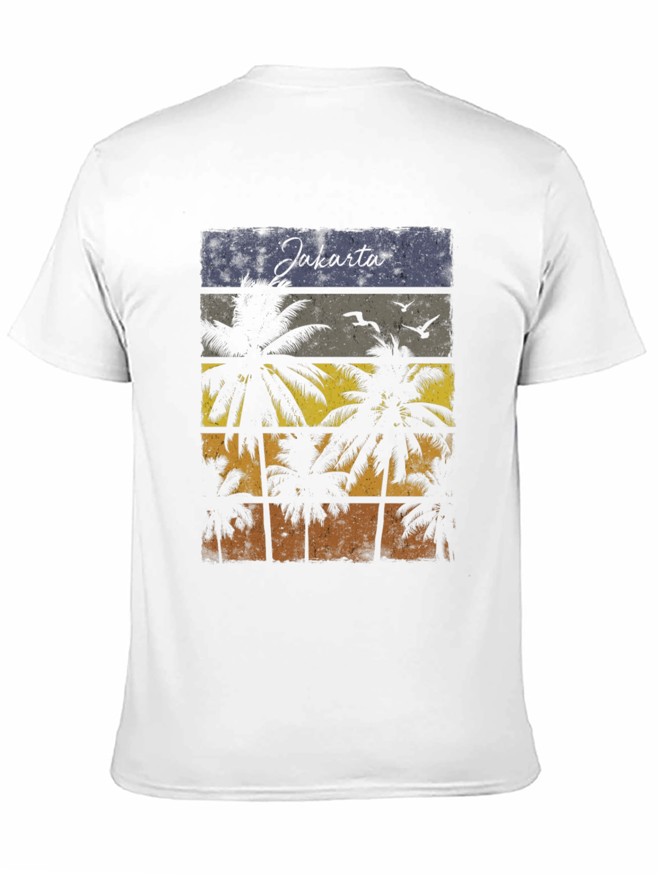 Jakarta Palm Tree Retro T-Shirt