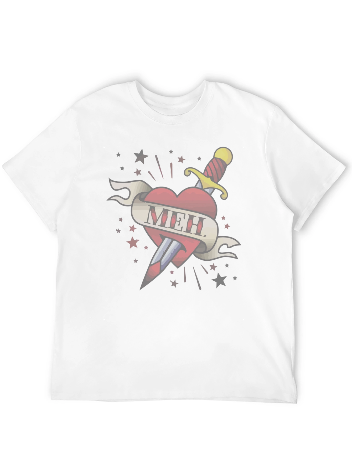 Meh Heart Tattoo T-Shirt