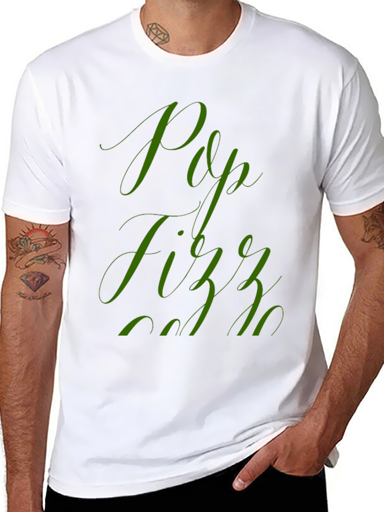 Pop Fizz Black Graphic Tee