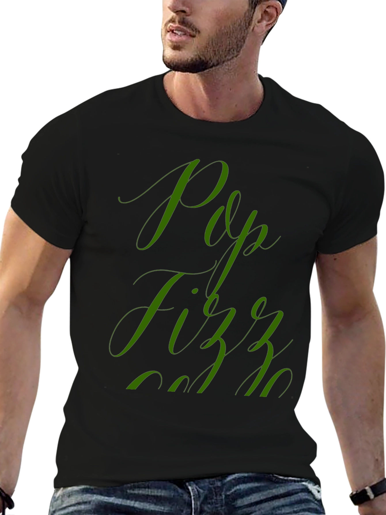 Pop Fizz Black Graphic Tee