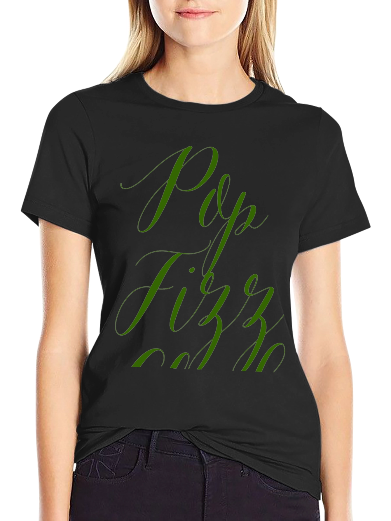 Pop Fizz Black Graphic Tee