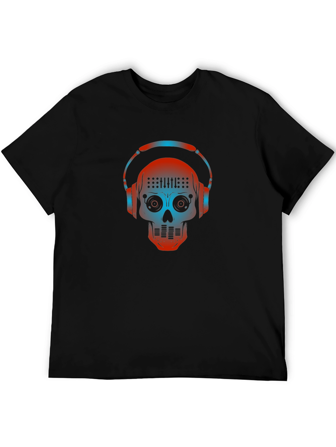 DJ Skull Graphic Tee - Music Lover T-Shirt