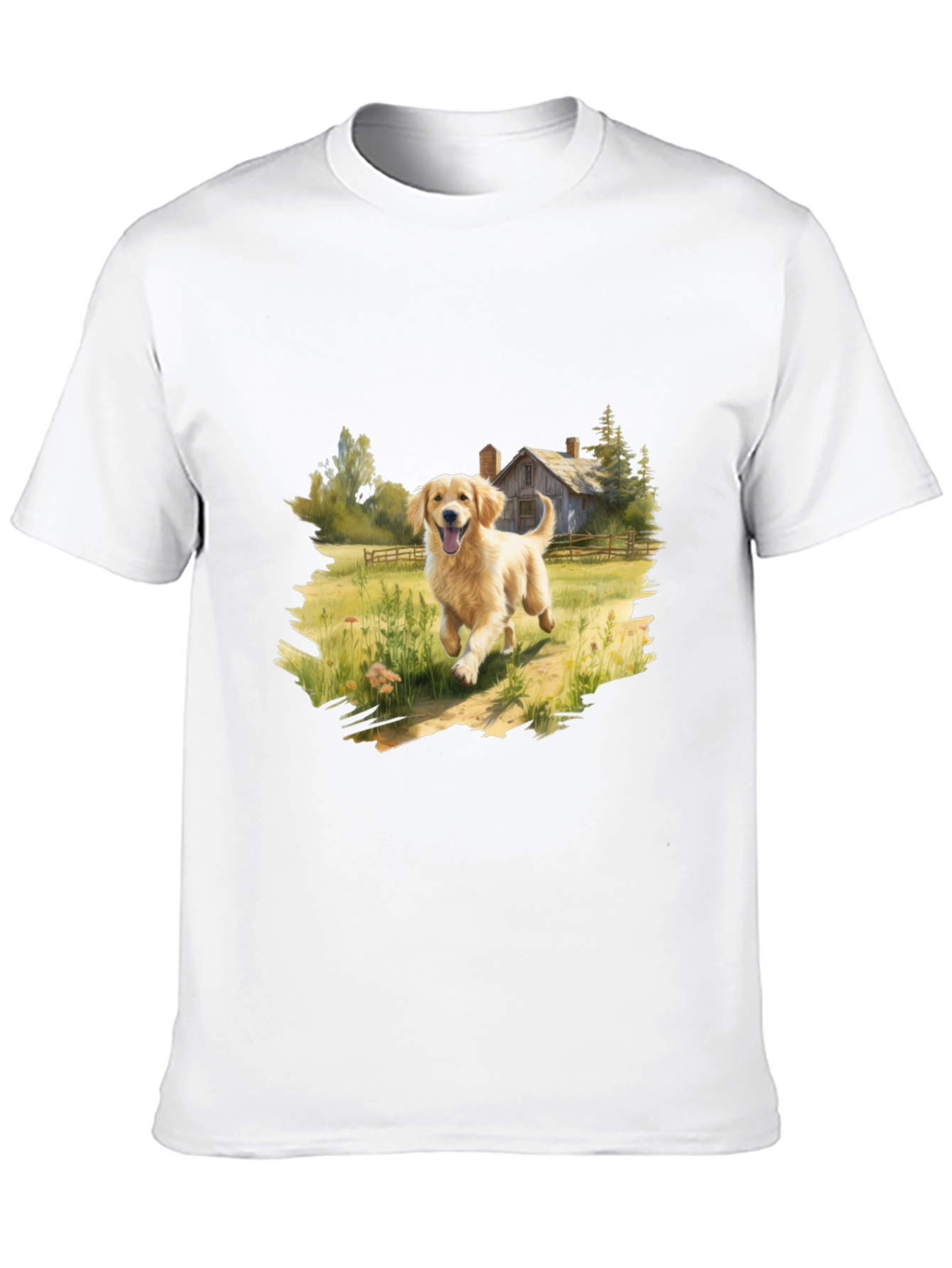 Golden Retriever T-Shirt - Farmhouse Dog Lover Tee