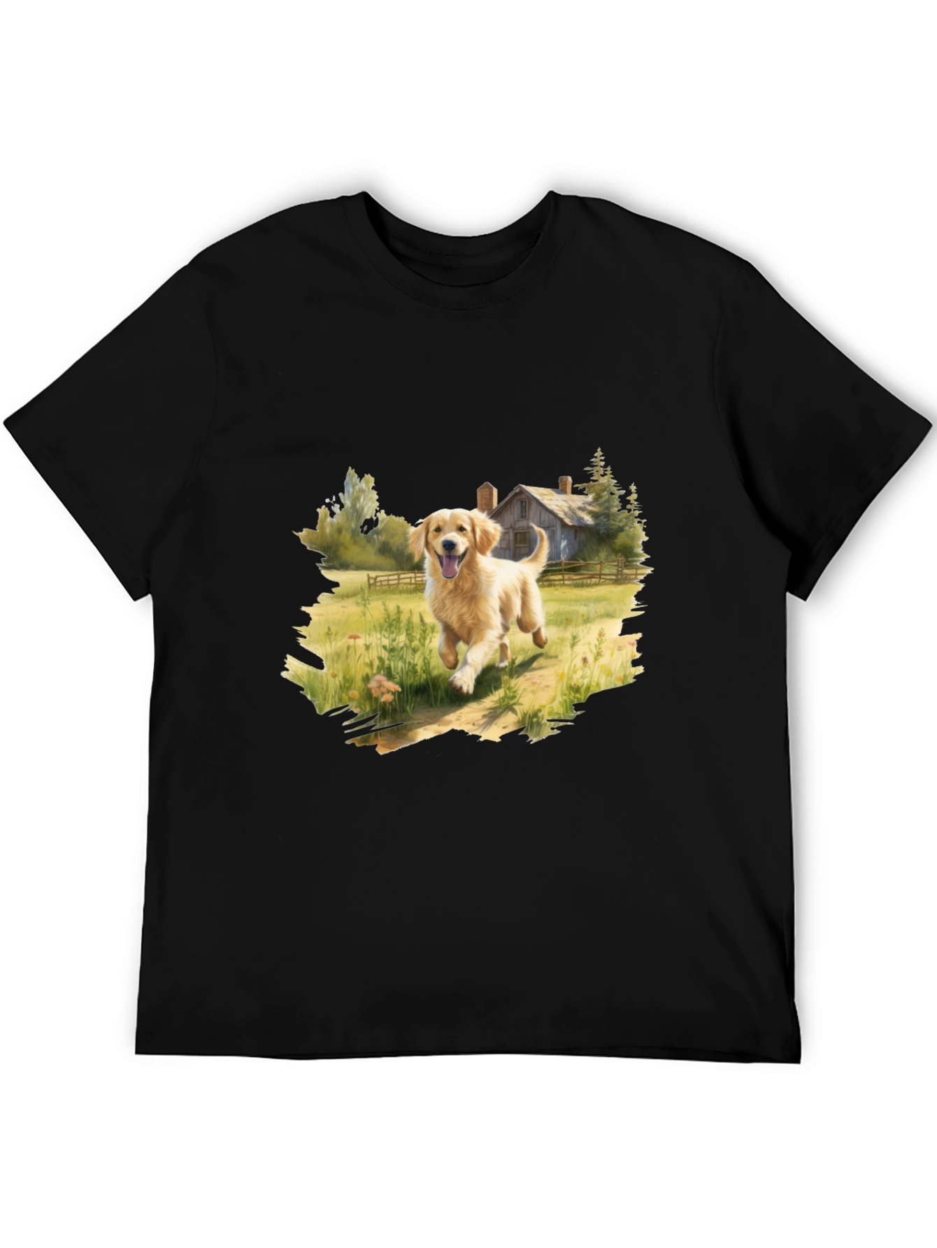 Golden Retriever T-Shirt - Farmhouse Dog Lover Tee